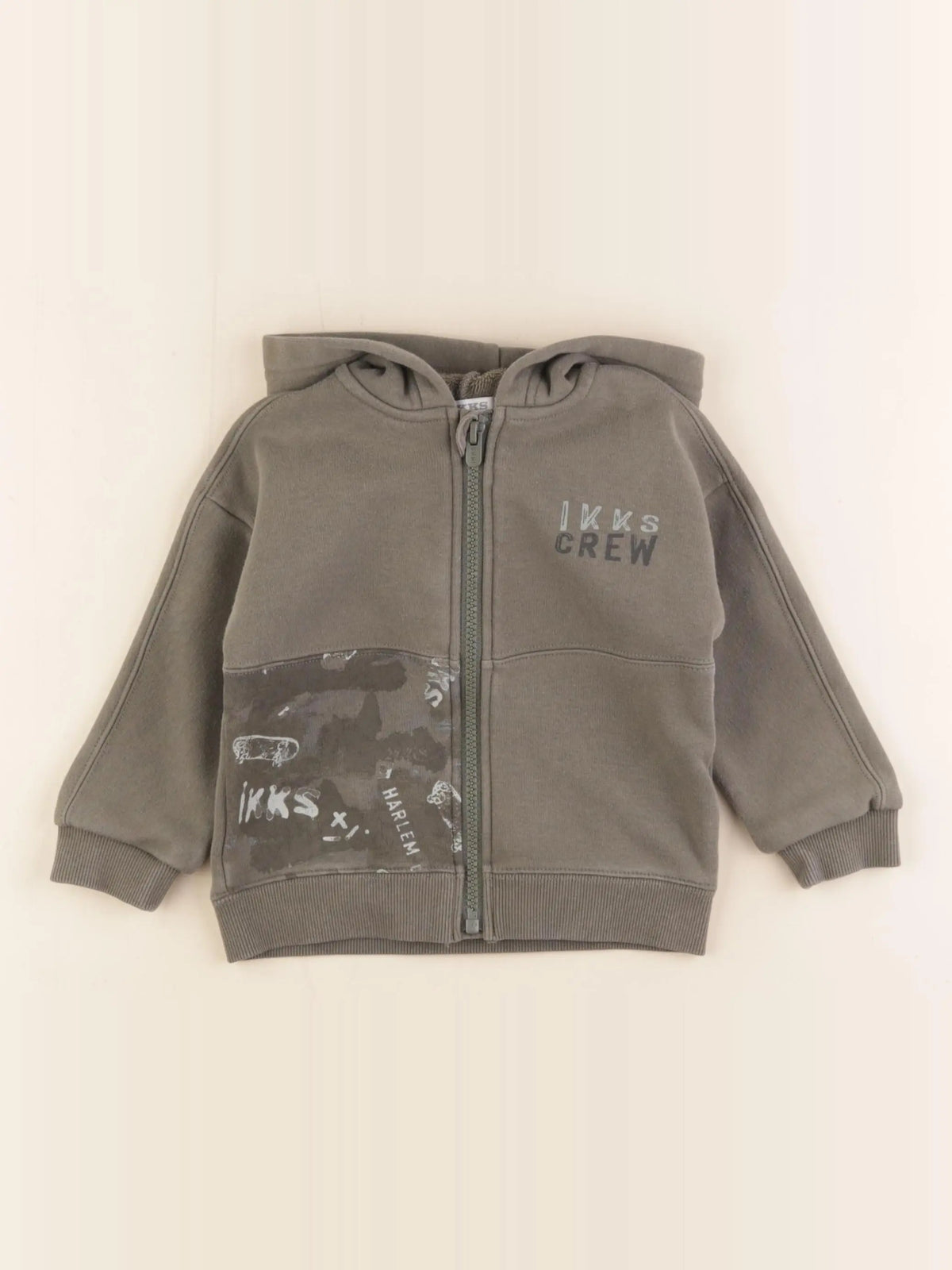 IKKS - sweat imprimé au dos vert - 18 mois