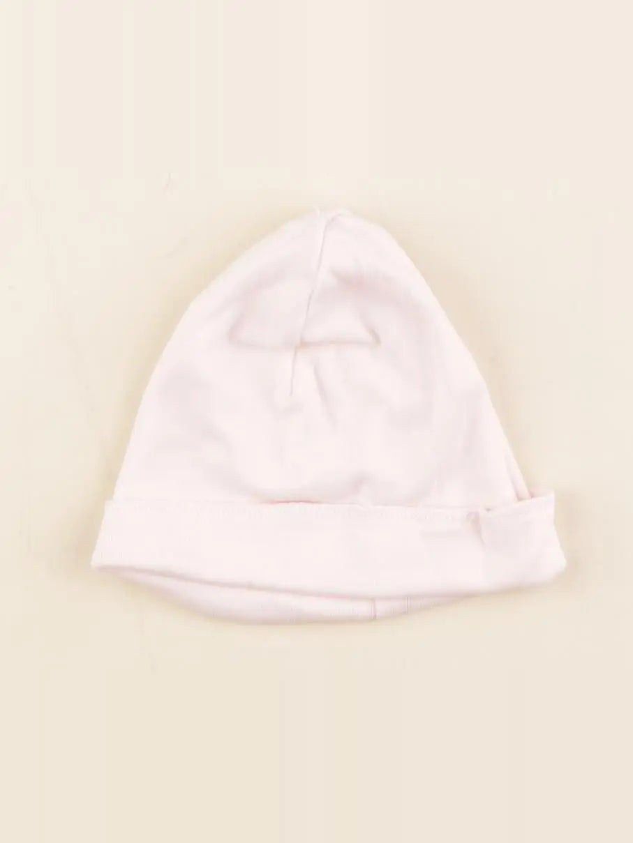 Bonton - bonnet de naissance rose - 1/3 mois