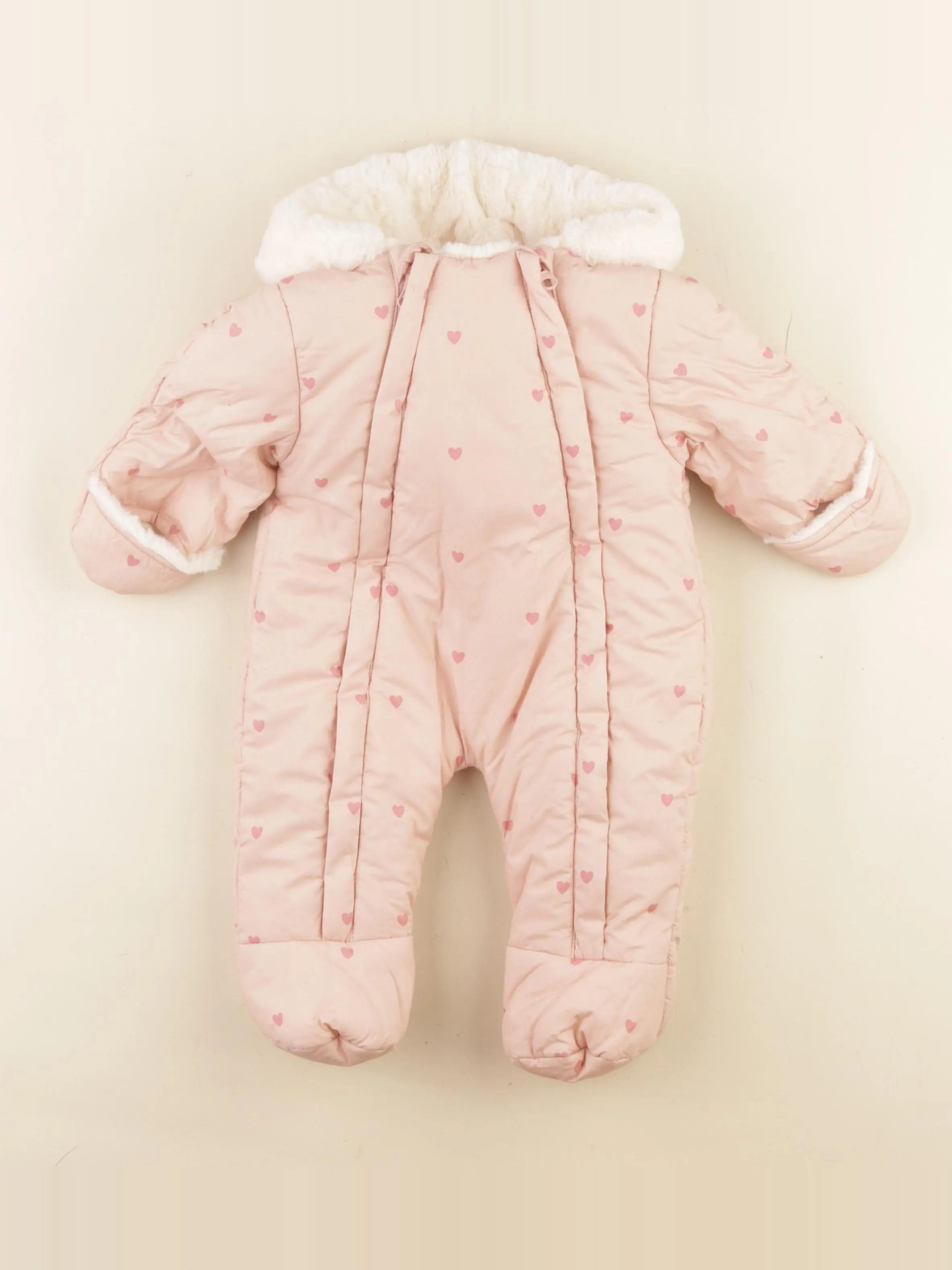 Vertbaudet - combi-pilote rose - 3 mois