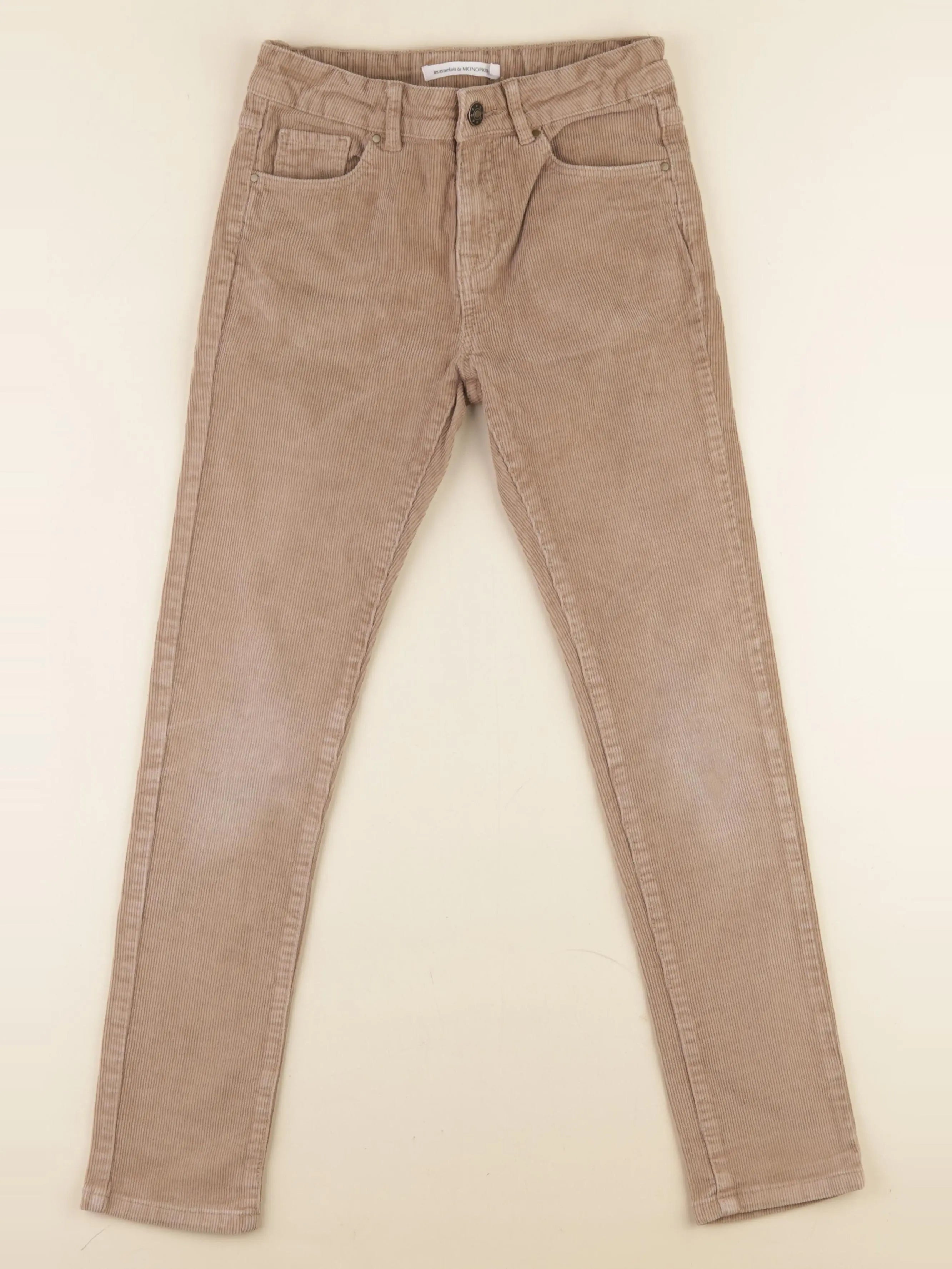 Monoprix - pantalon marron - 10 ans