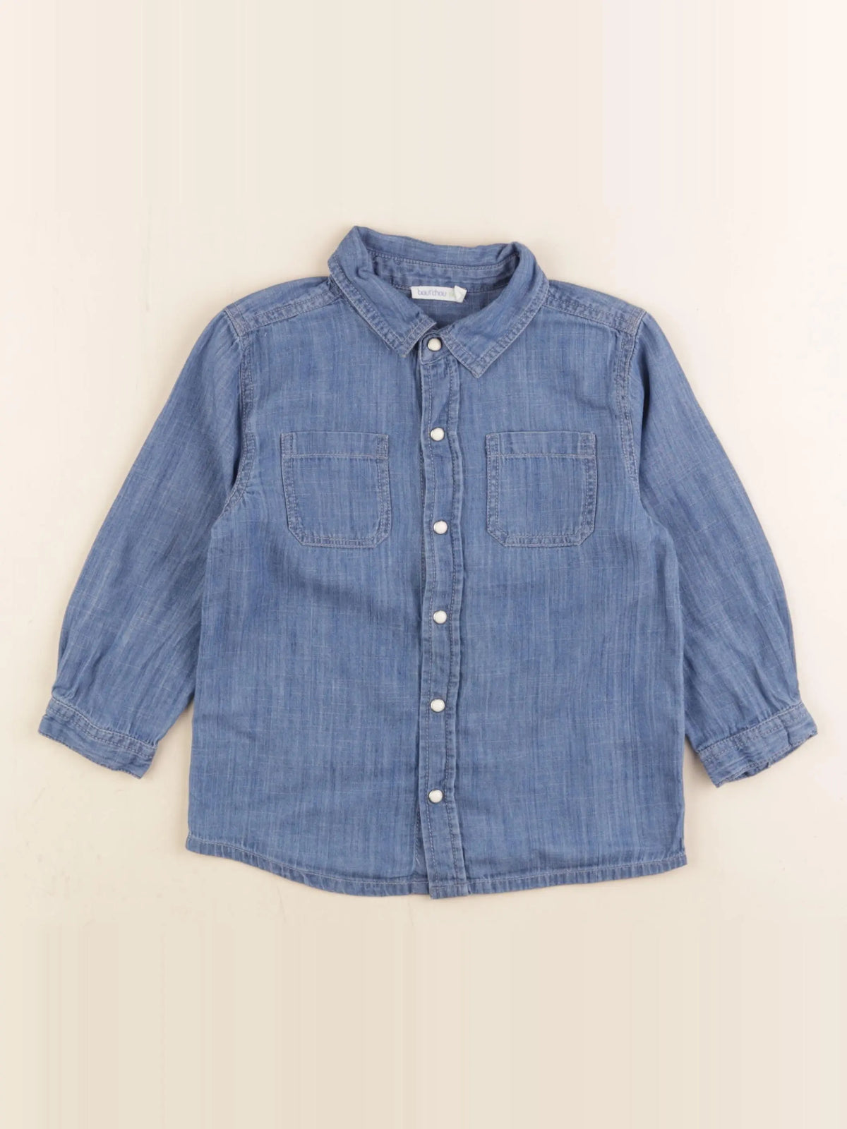 Boutchou - chemise bleu - 36 mois