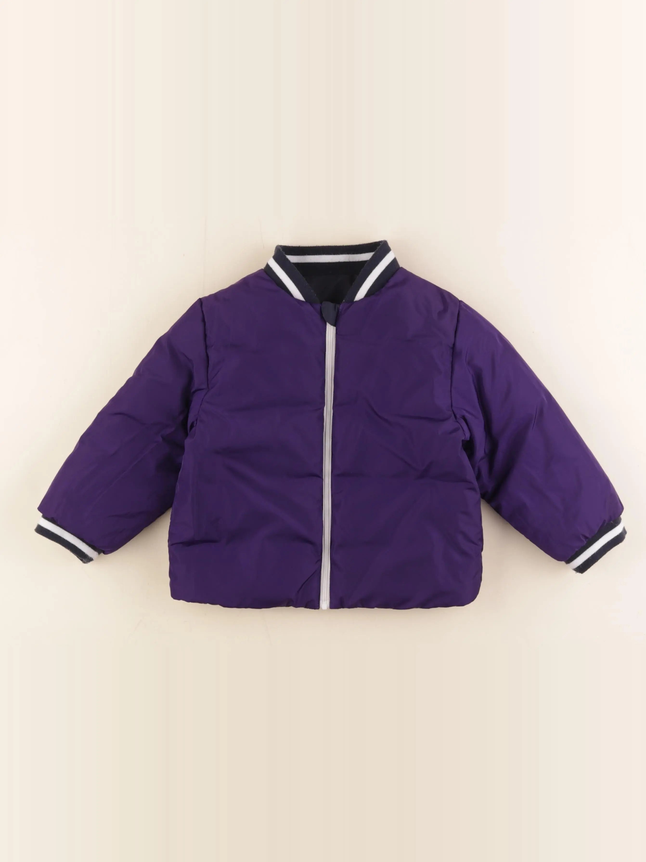 Jacadi - veste réversible bleu, violet - 36 mois