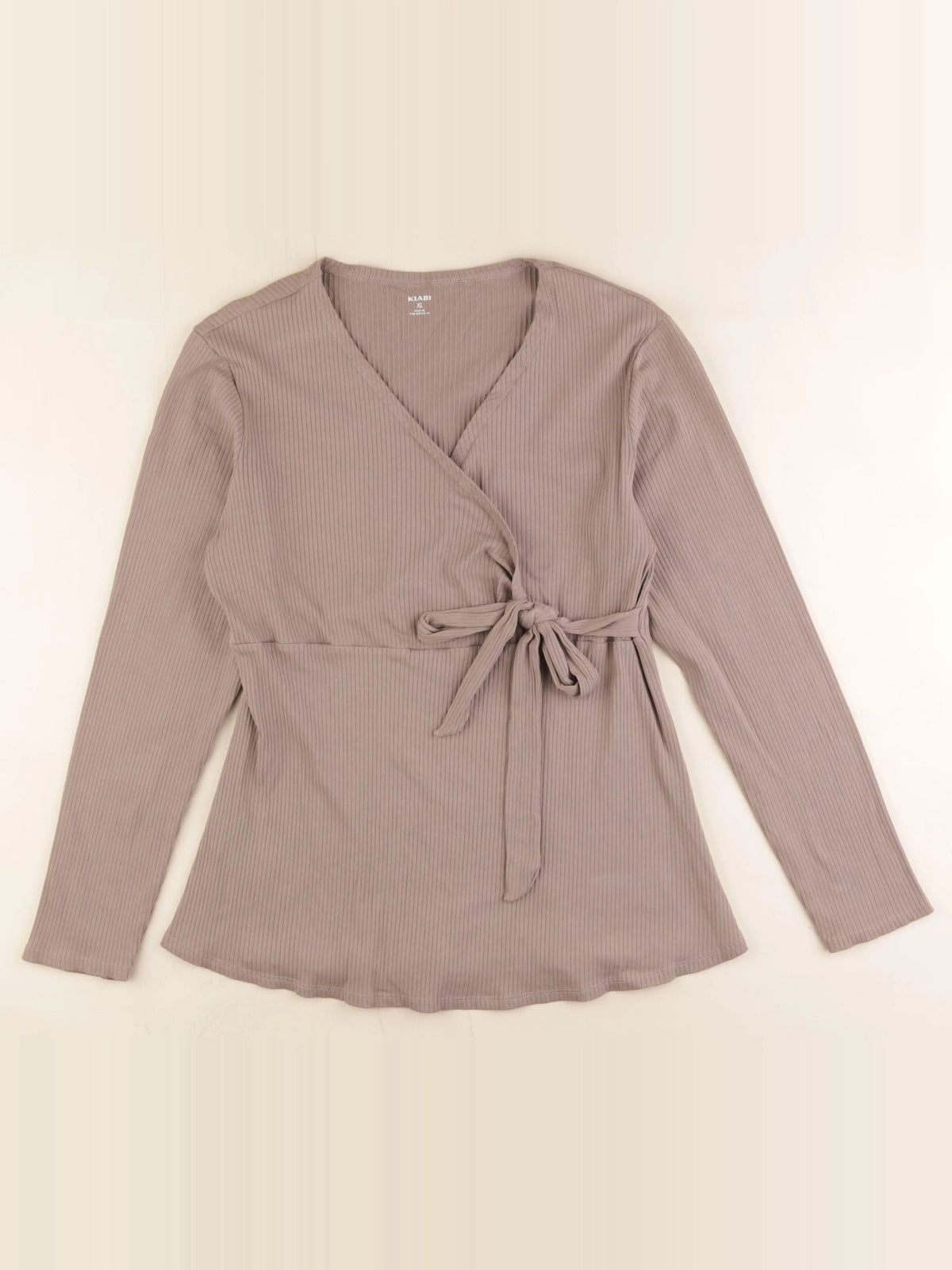 Kiabi - tee-shirt grossesse marron - xl