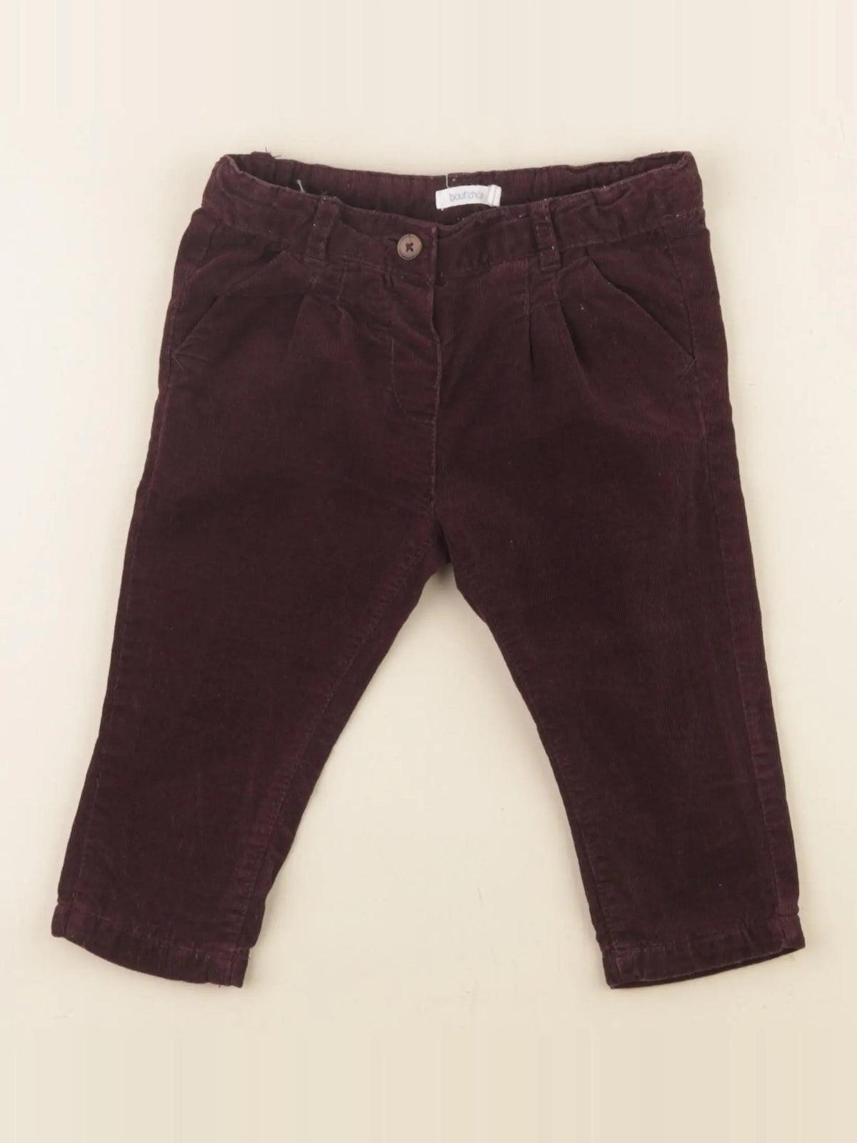 Boutchou - pantalon rouge - 9 mois