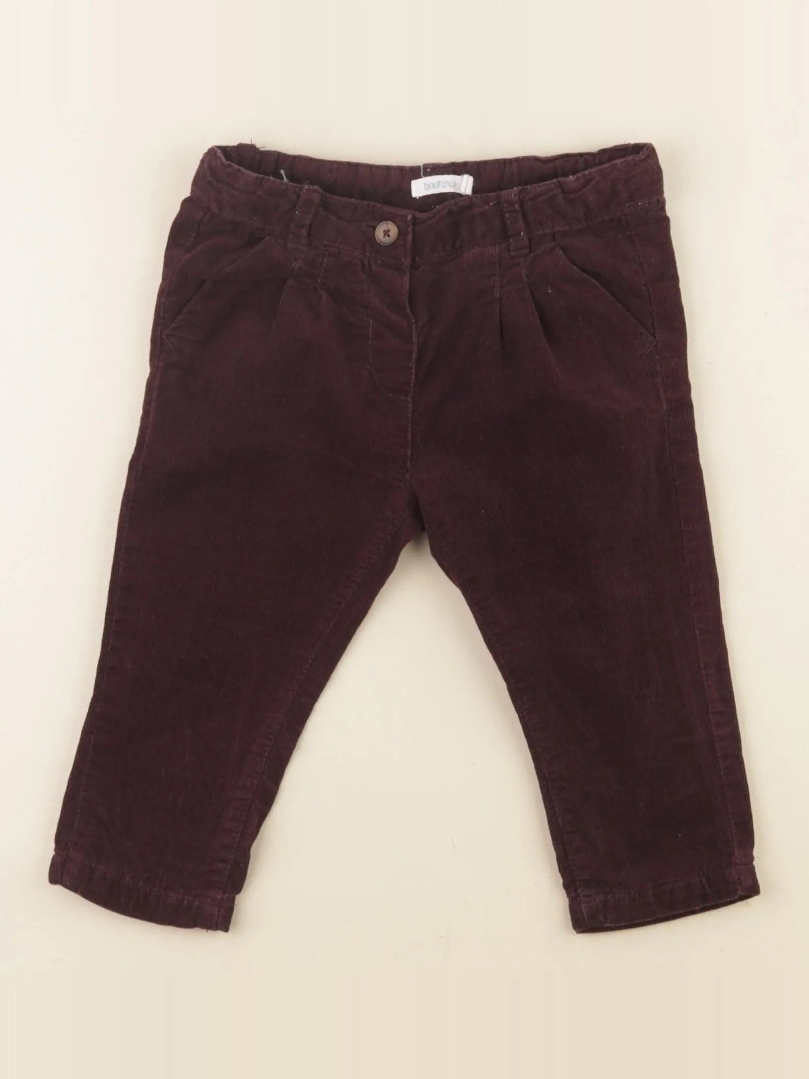 Boutchou - pantalon rouge - 9 mois