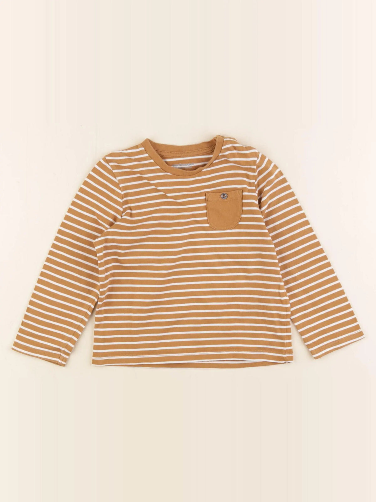 Vertbaudet - tee-shirt marron - 24 mois