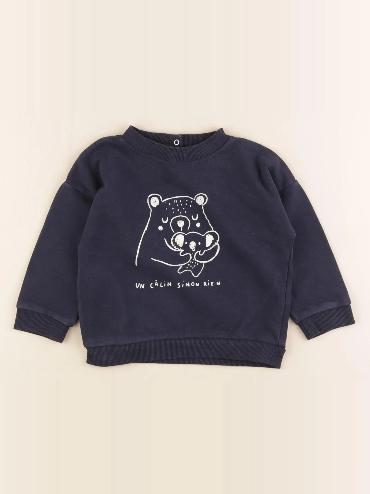 Vertbaudet - sweat bleu - 24 mois