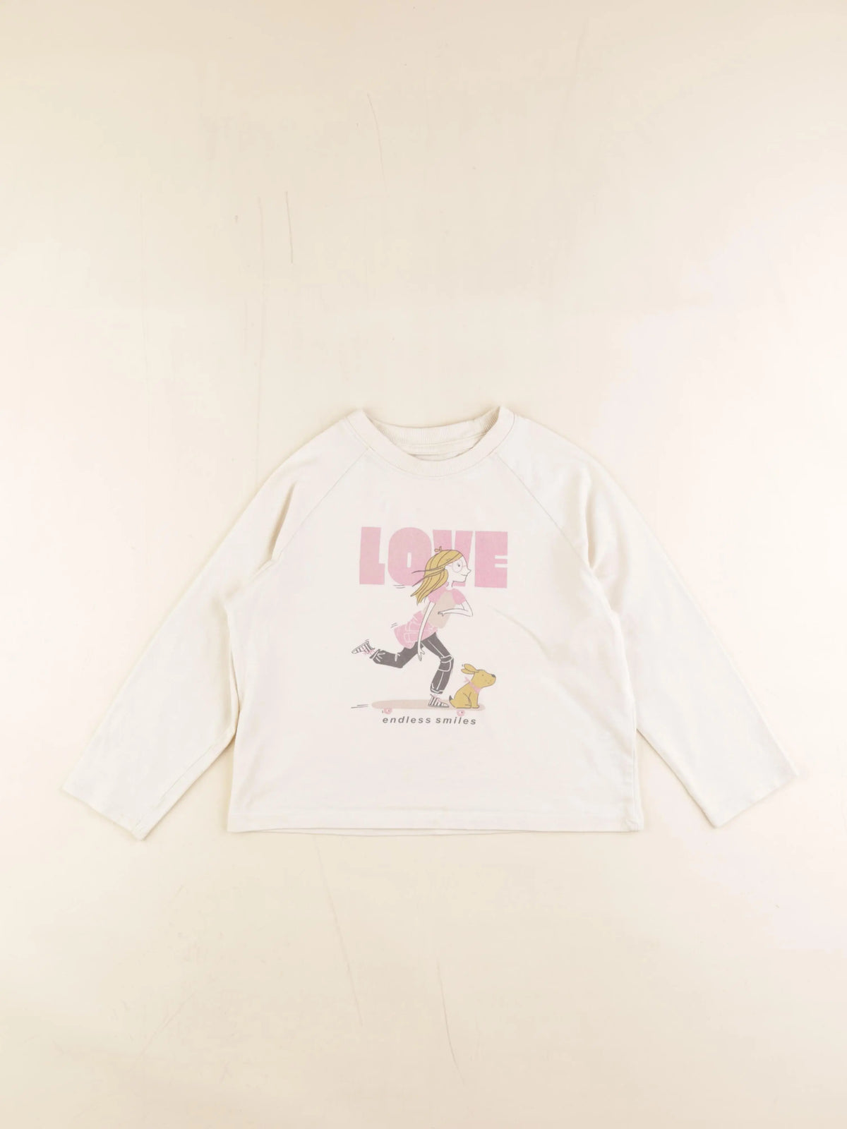 Vertbaudet - tee-shirt beige - 5 ans