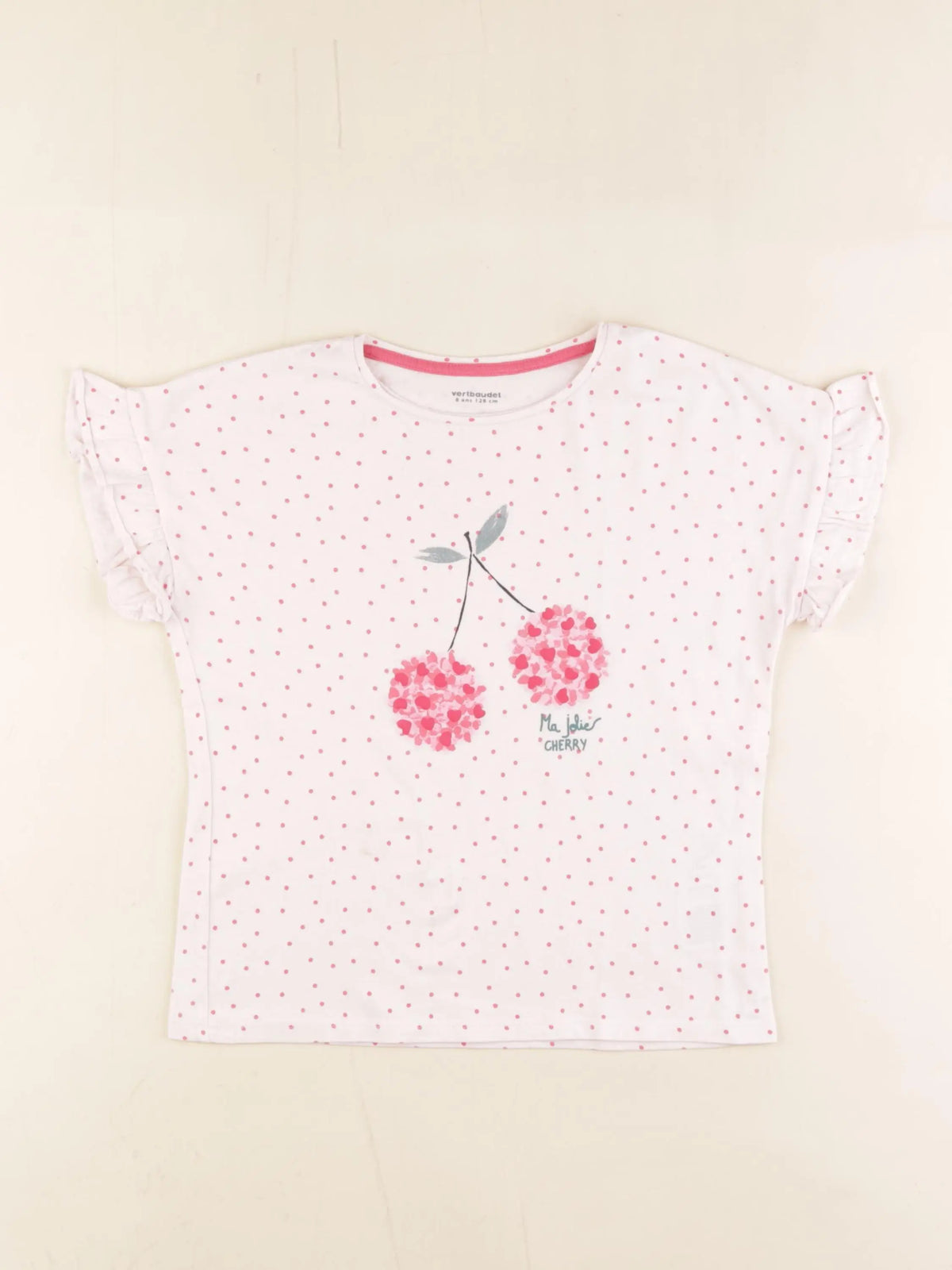 Vertbaudet - débardeur rose - 8 ans