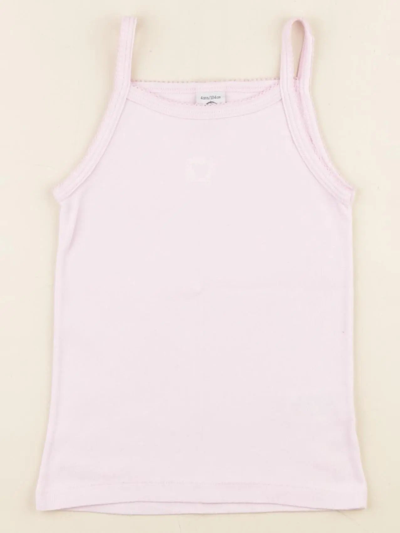 Petit Bateau - maillot de corps rose - 4 ans