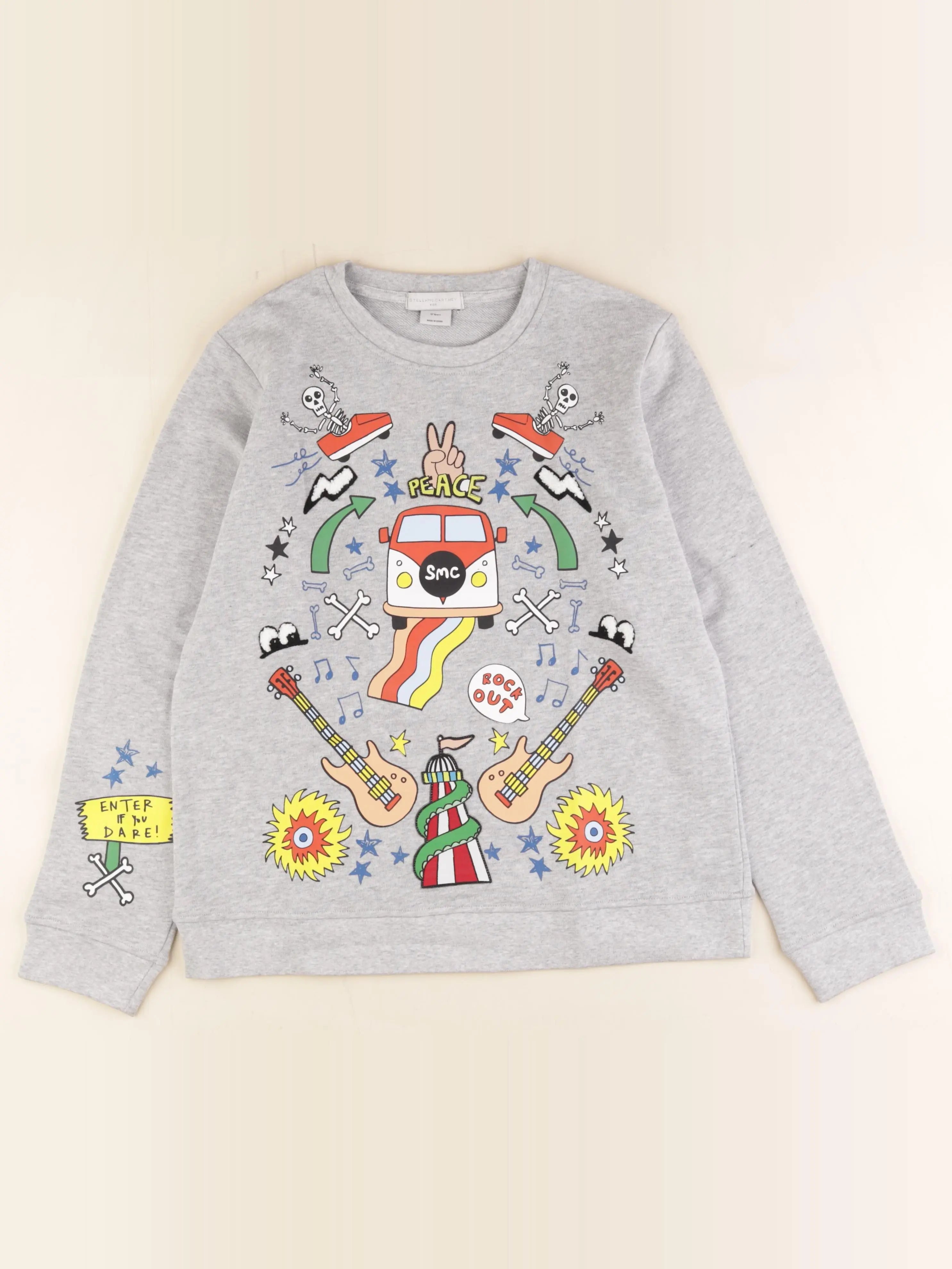 Stella McCartney Kids - sweat gris - 12 ans