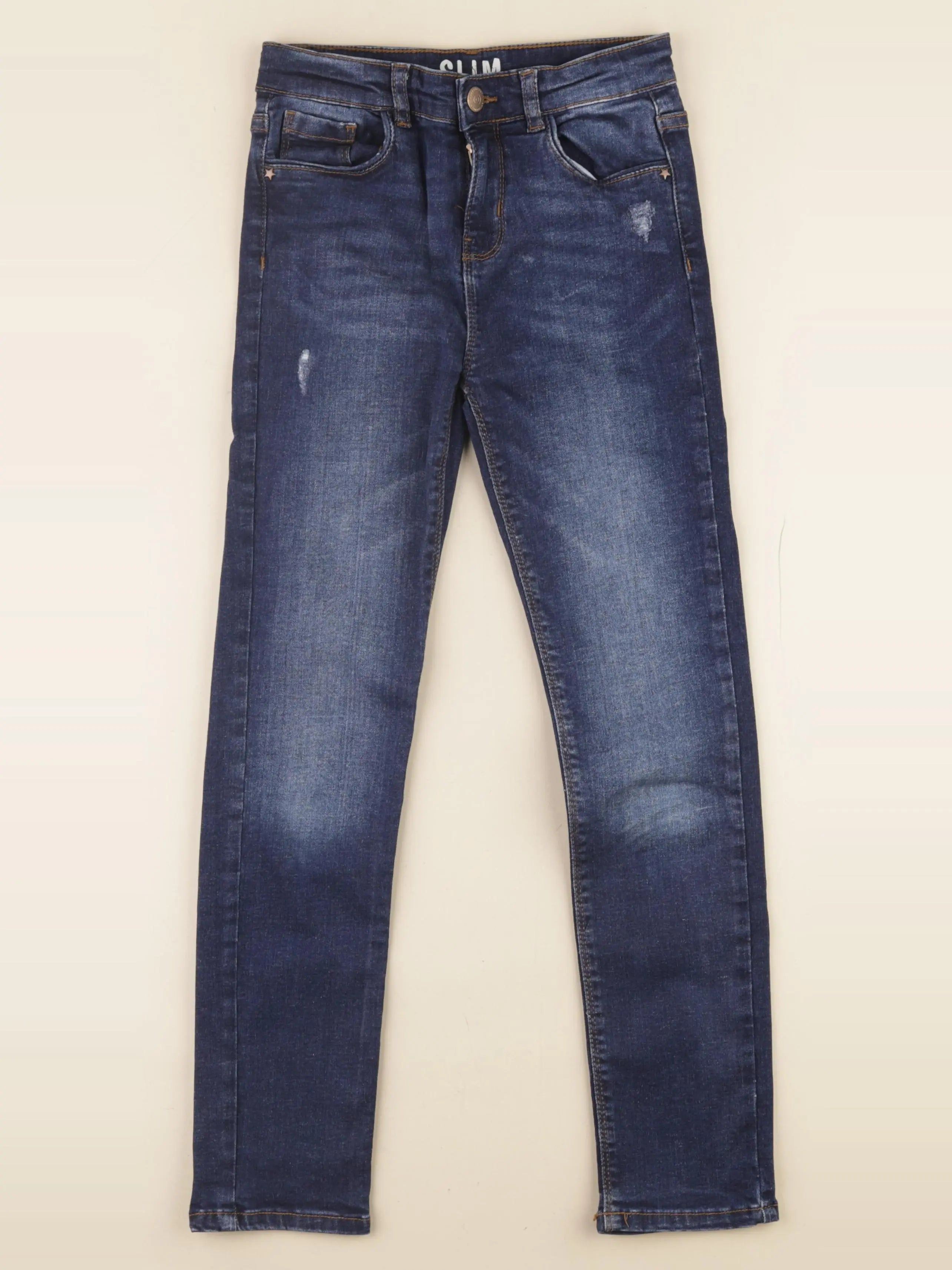 Vertbaudet - pantalon bleu - 10 ans