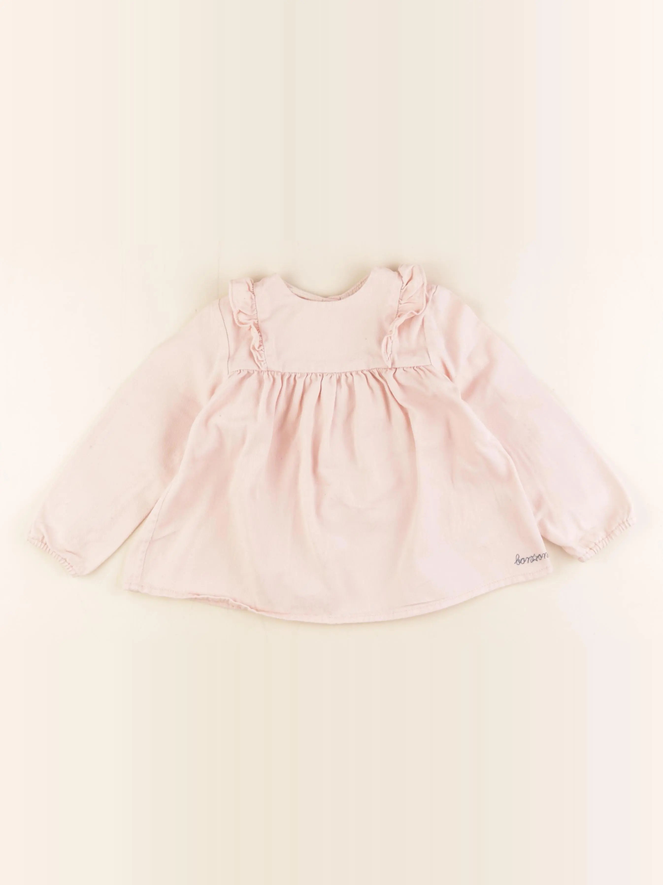 Bonton - blouse rose - 3 mois