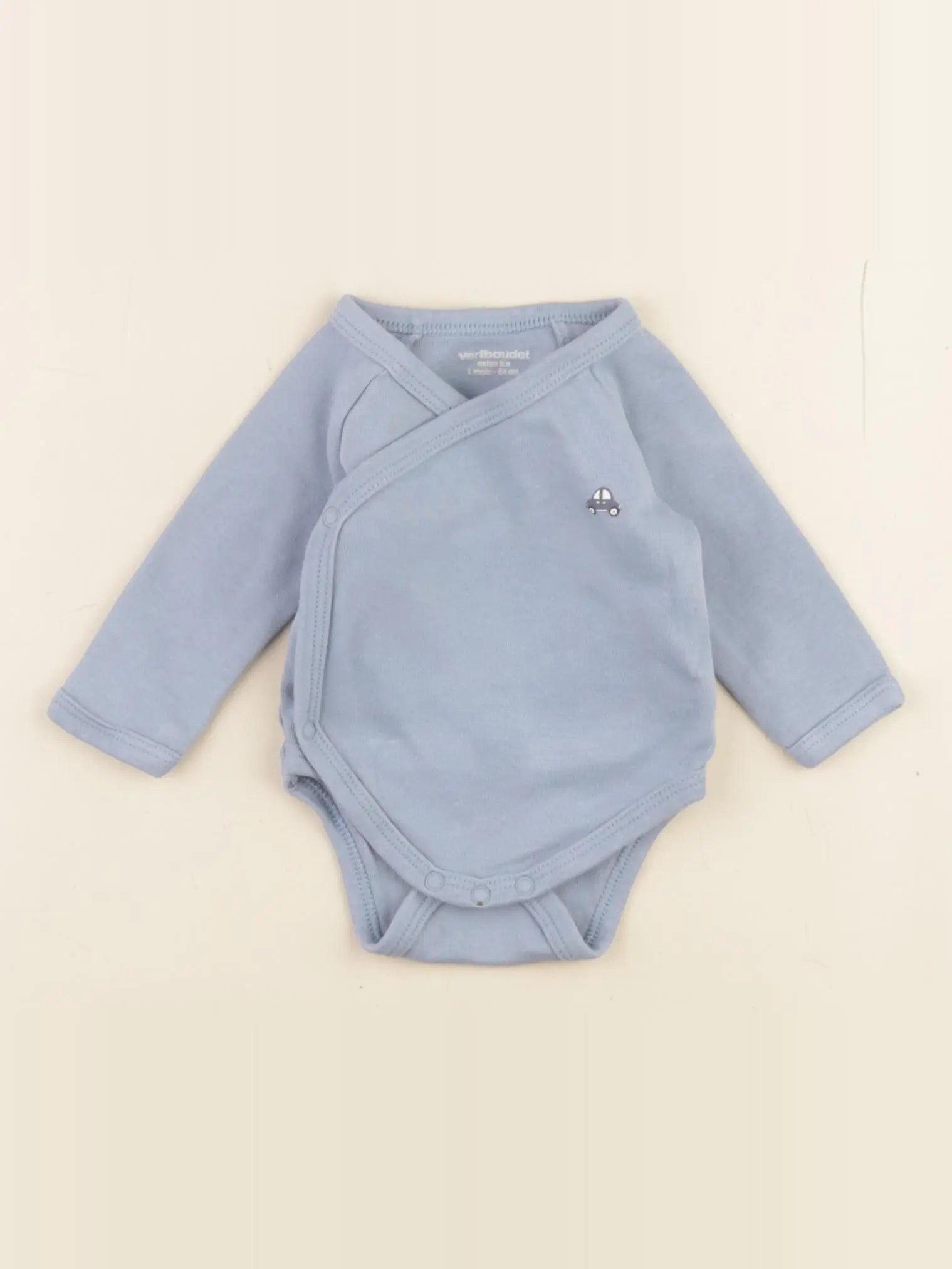 Vertbaudet - body bleu - 1 mois