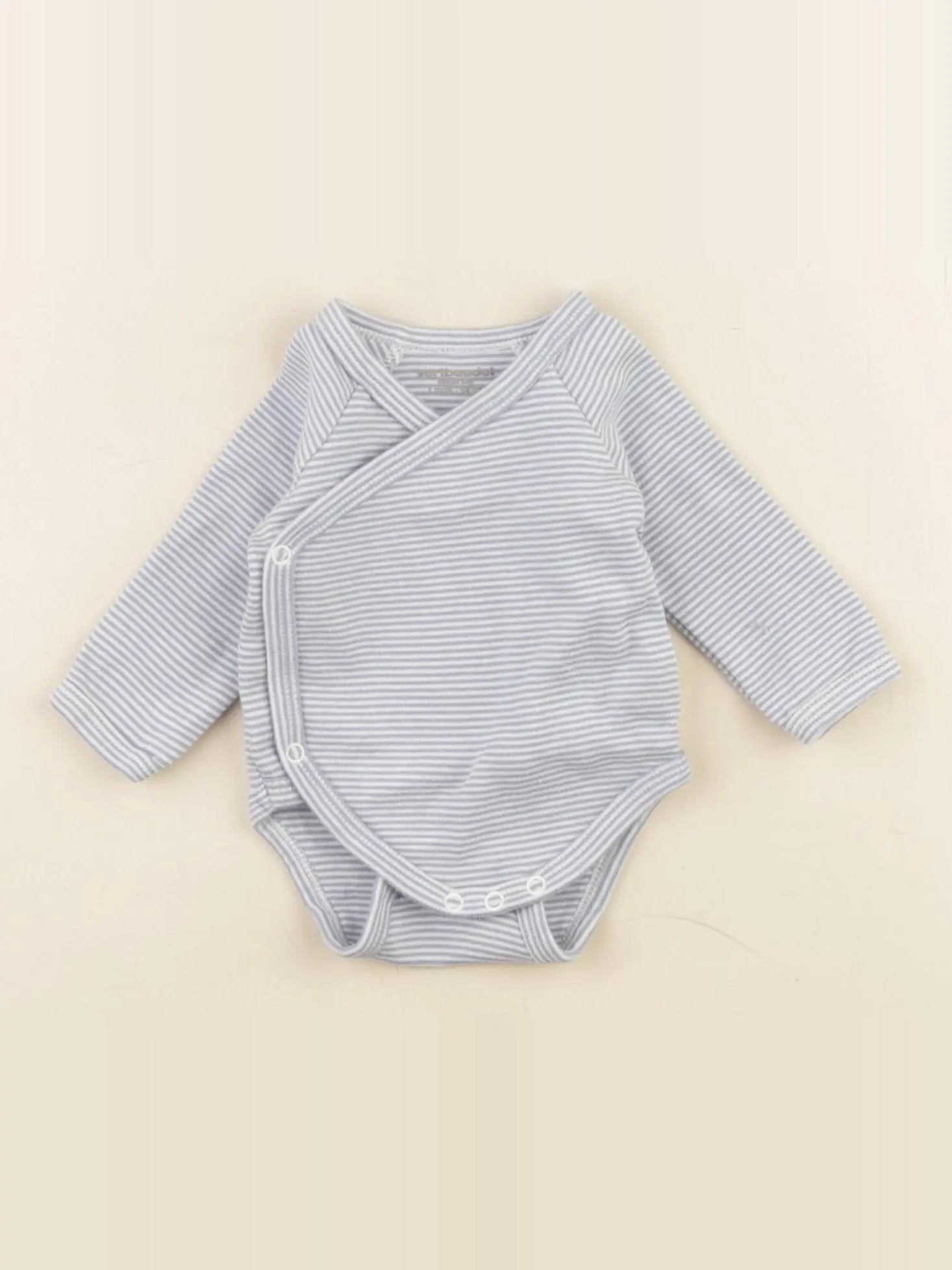 Vertbaudet - body velours bleu - 1 mois