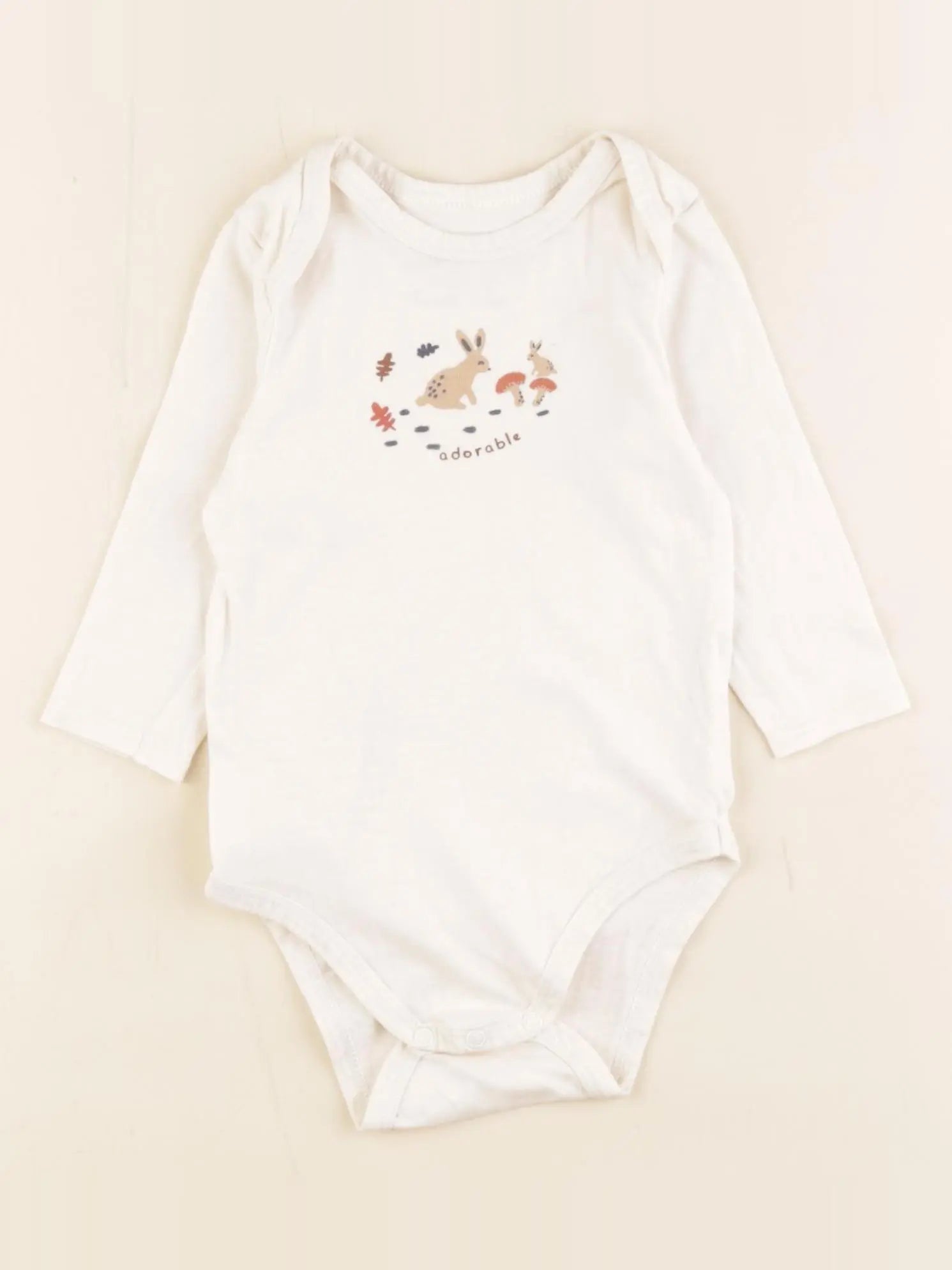Tape à l'oeil - body beige - 12 mois