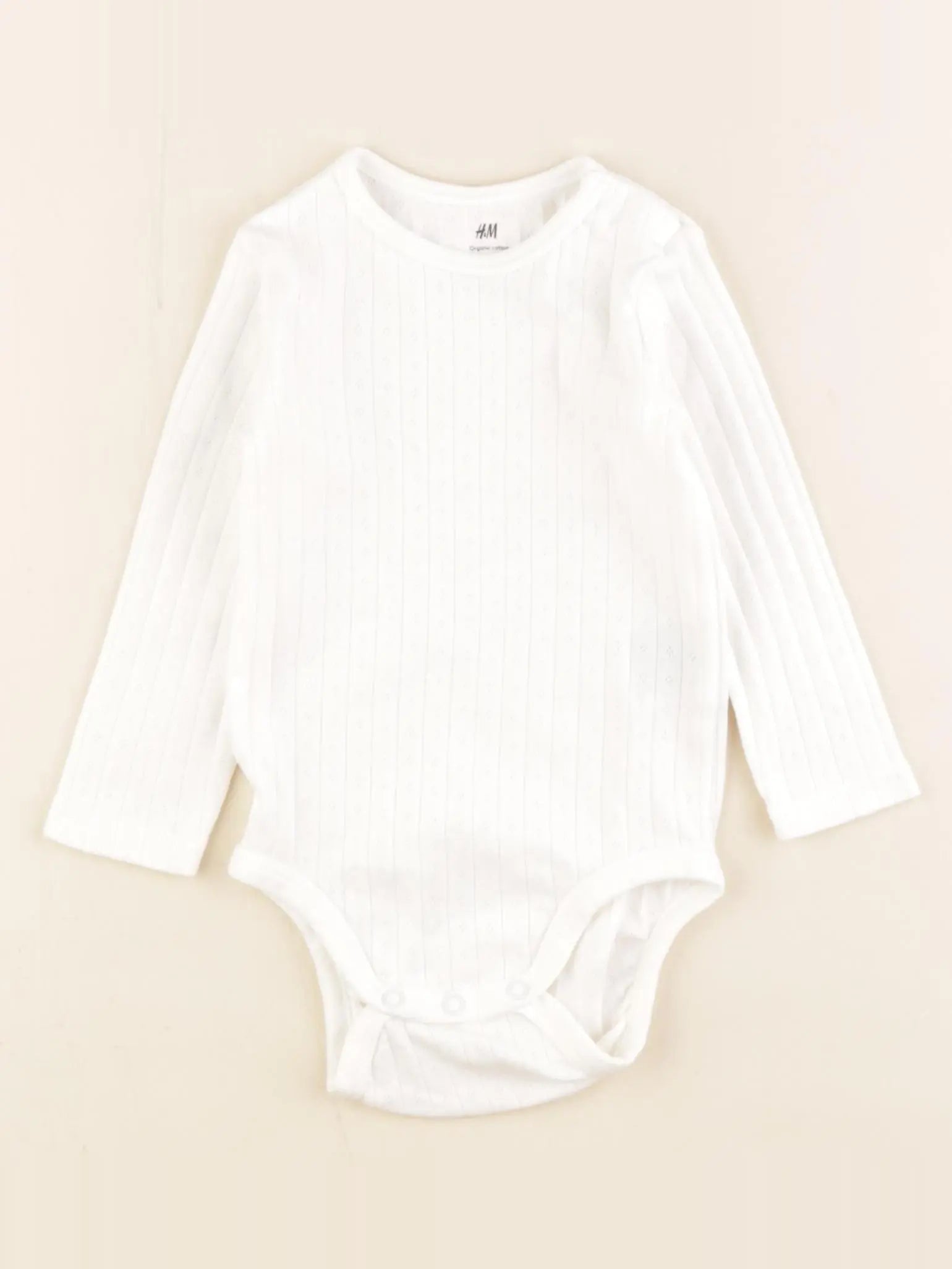 H&M - body blanc - 6/9 mois