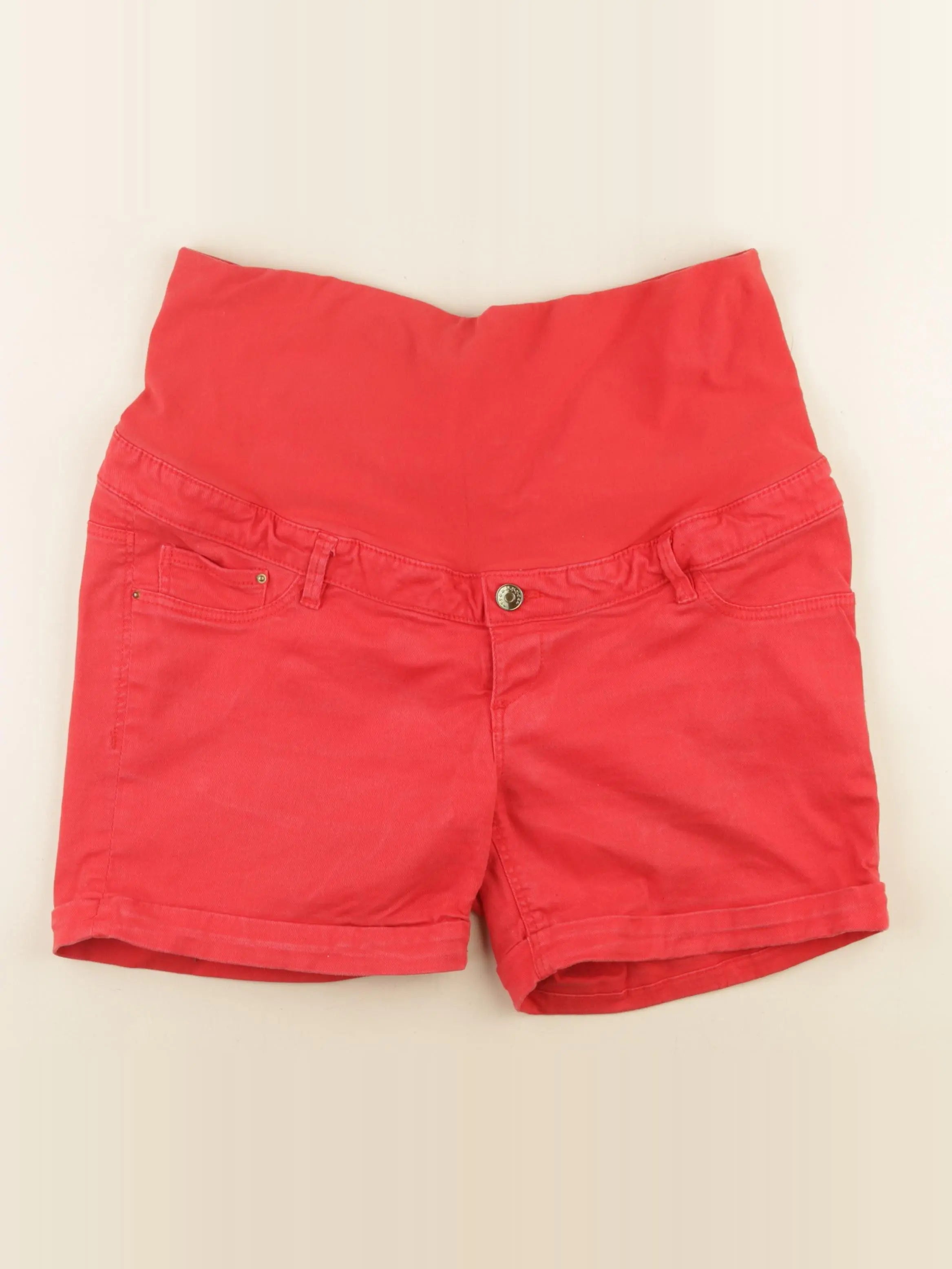H&M - short grossesse rouge - 44