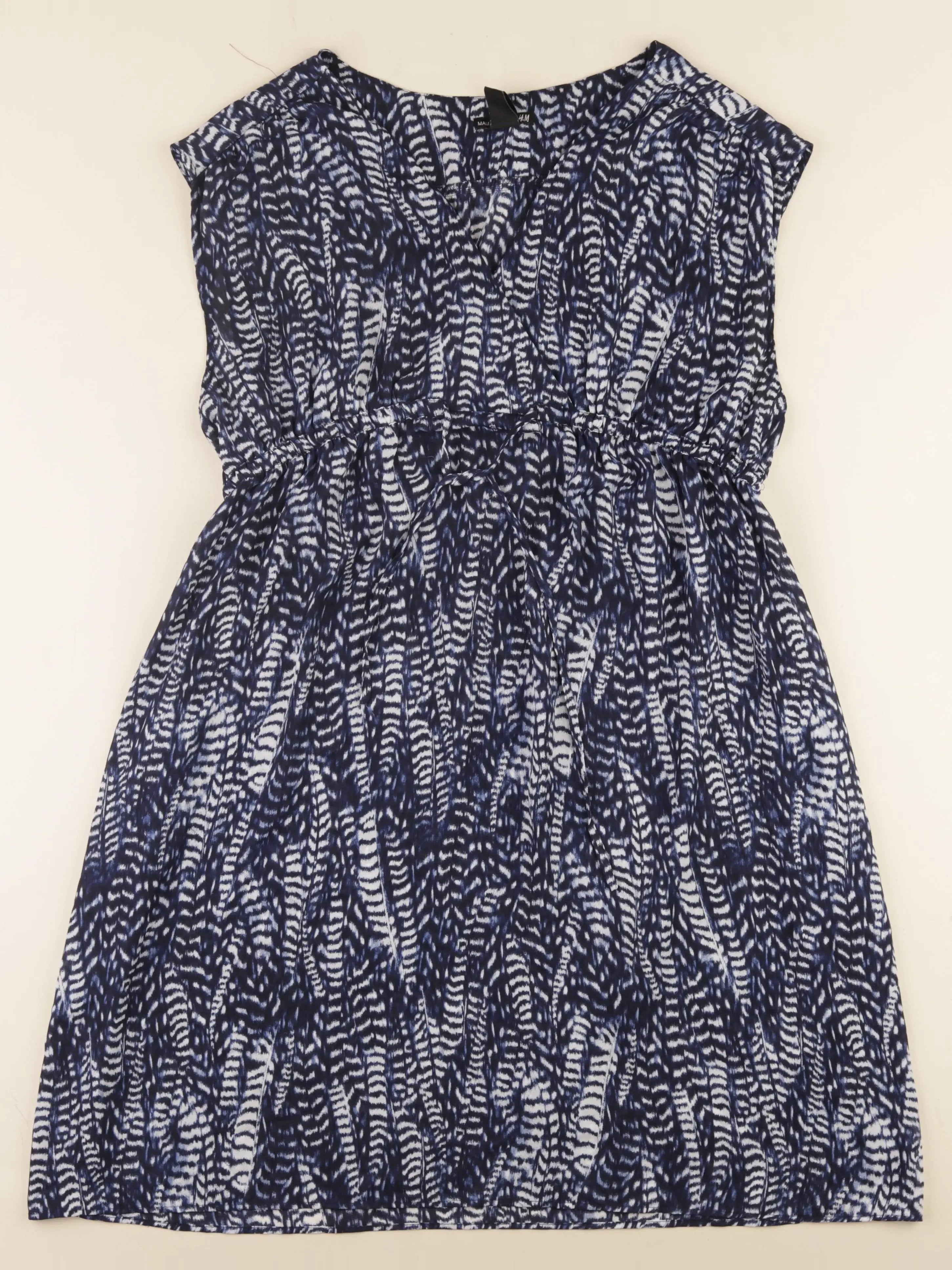 H&M - robe grossesse bleu - l