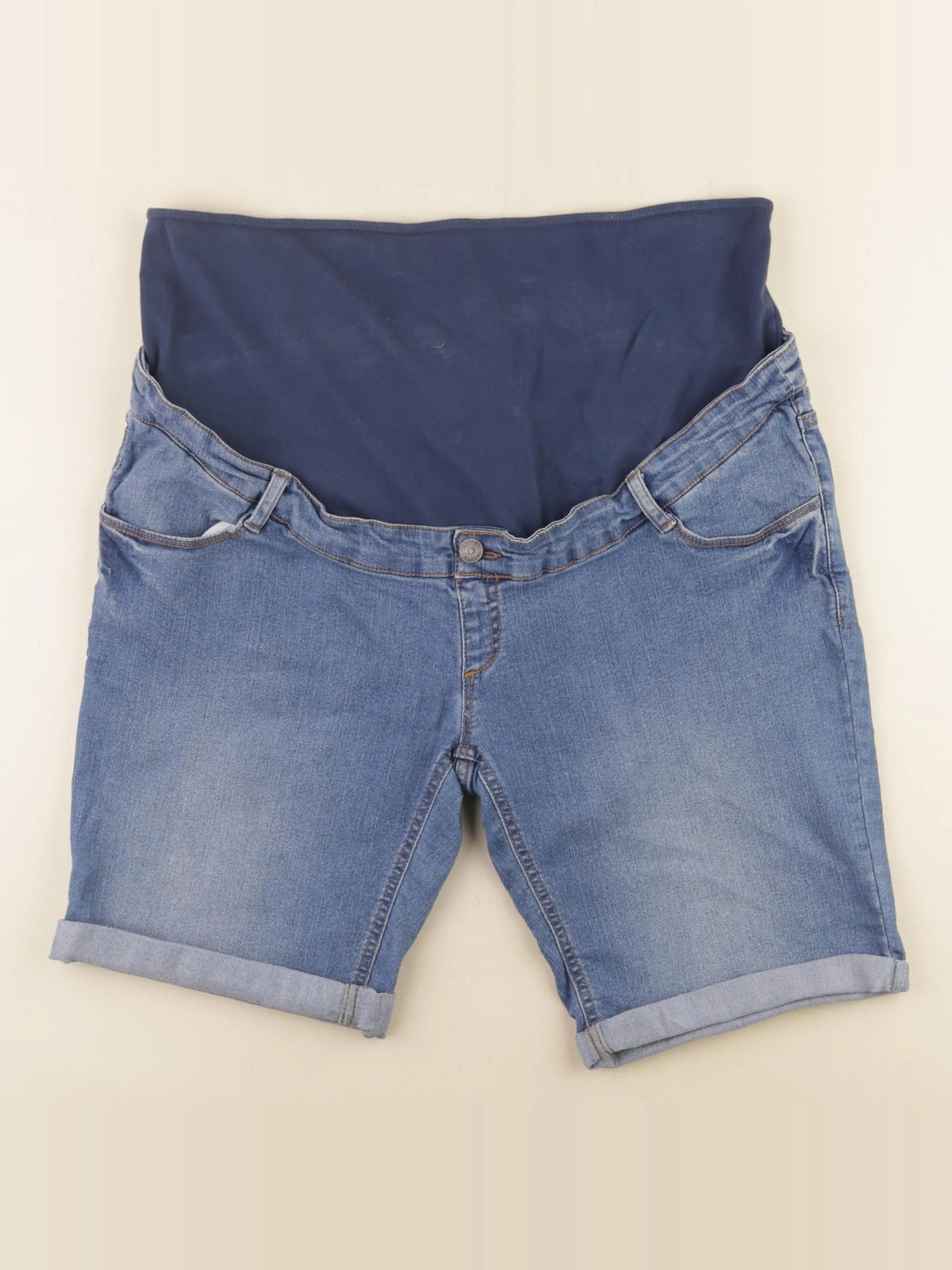 Kiabi - short grossesse bleu - 46