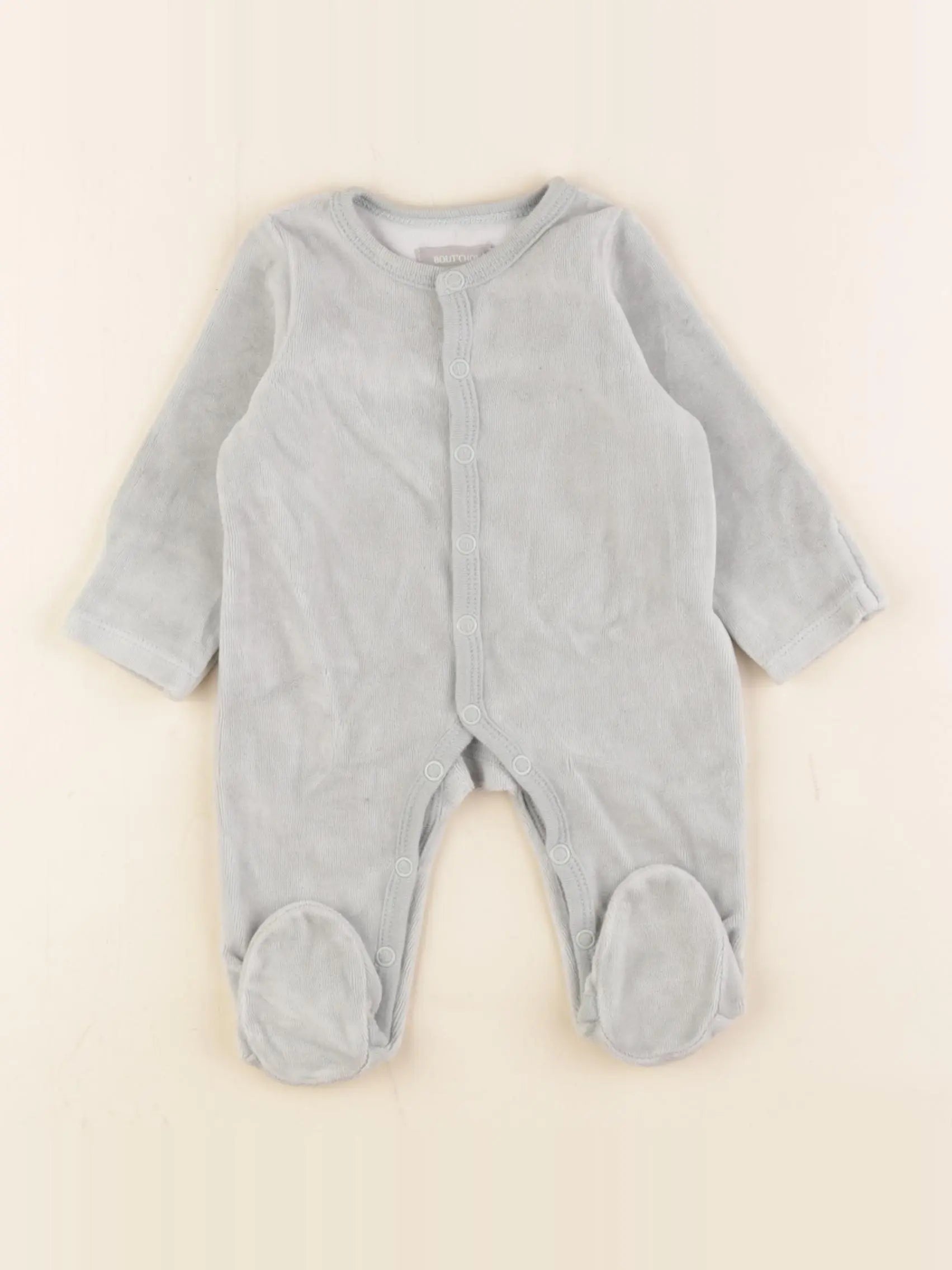 Boutchou - pyjama velours bleu - 1 mois