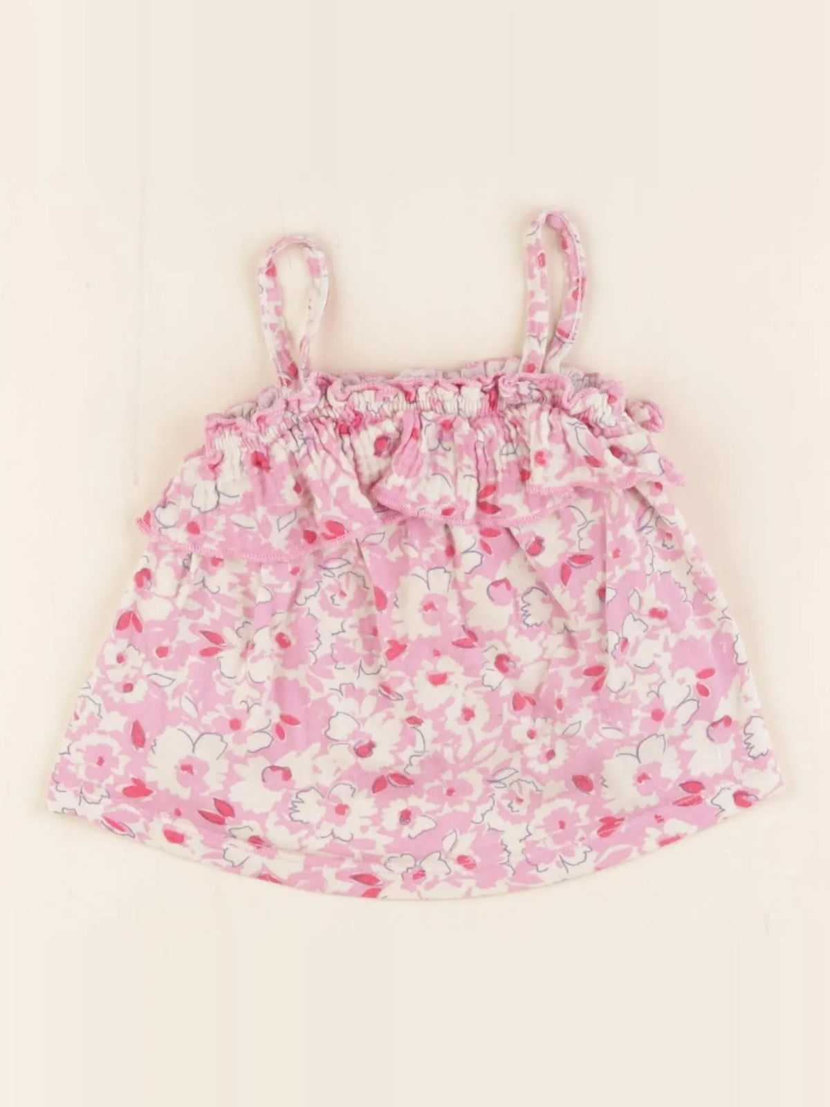 Zara - blouse rose, beige - 12/18 mois