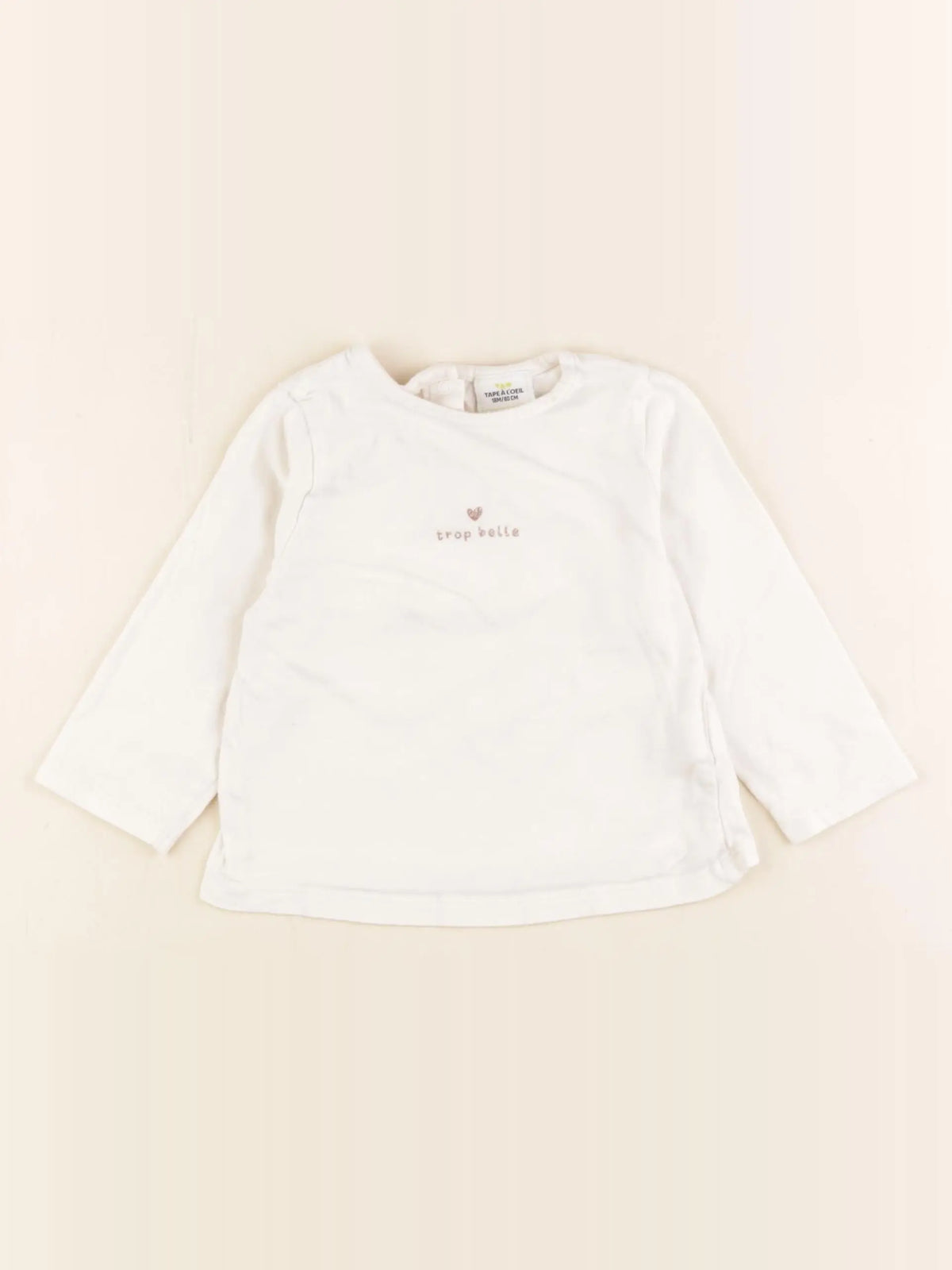 Tape à l'oeil - tee-shirt beige - 18 mois