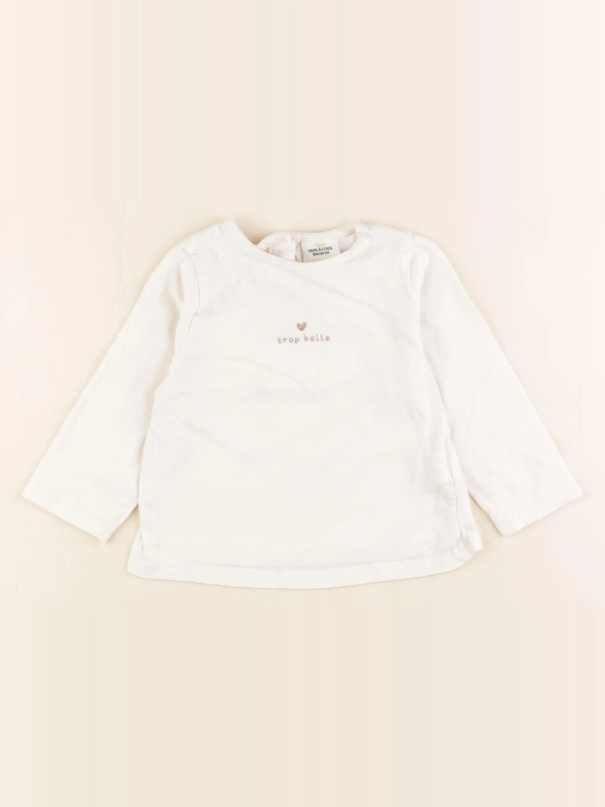 Tape à l'oeil - tee-shirt beige - 18 mois