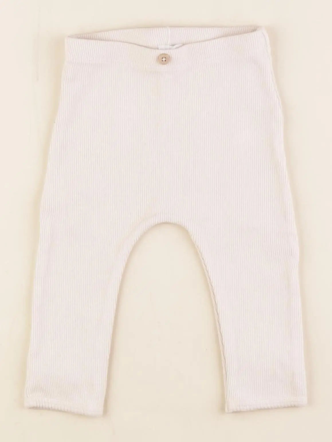 Vertbaudet - legging beige - 9 mois