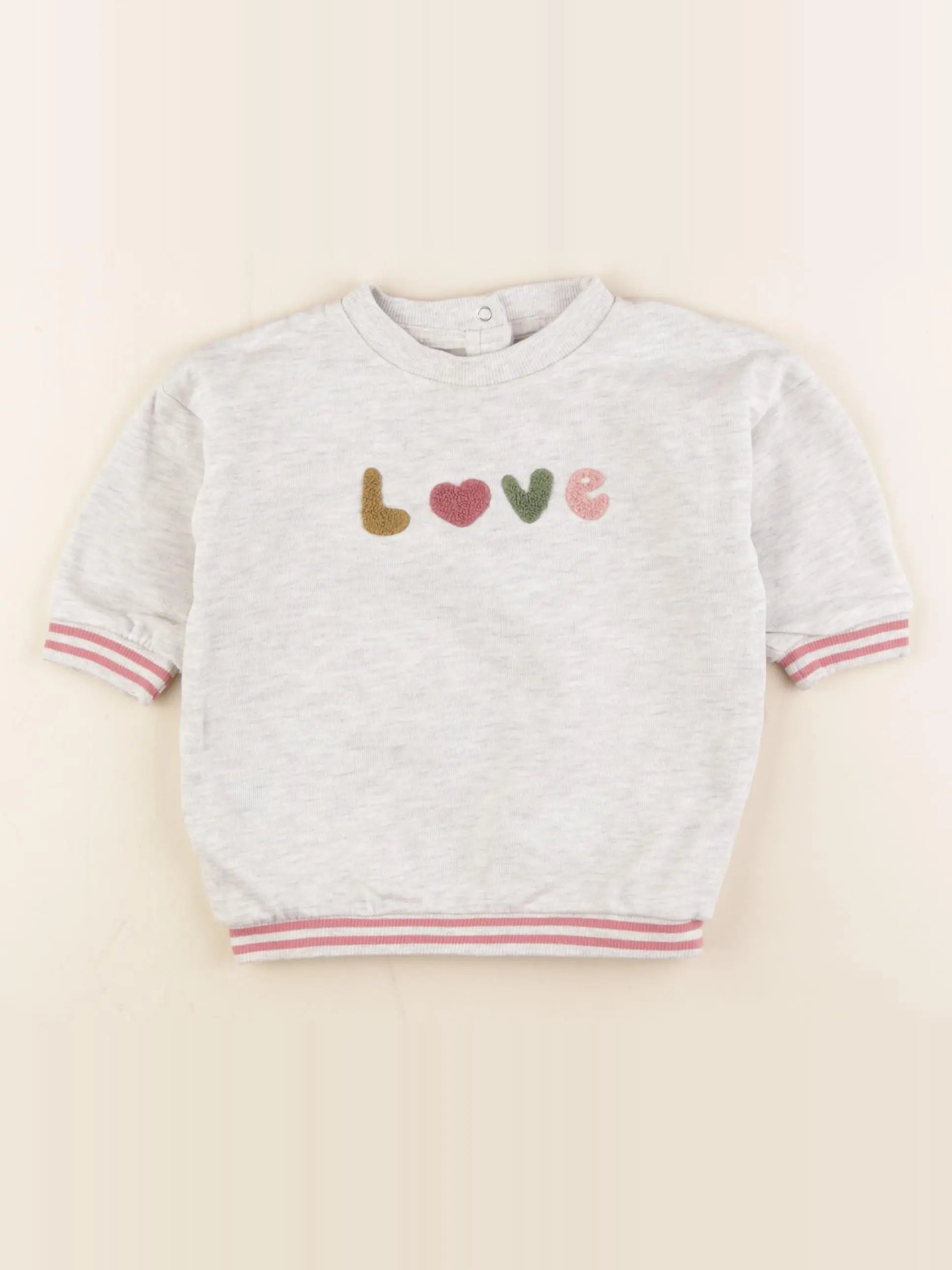 Vertbaudet - robe gris - 9 mois