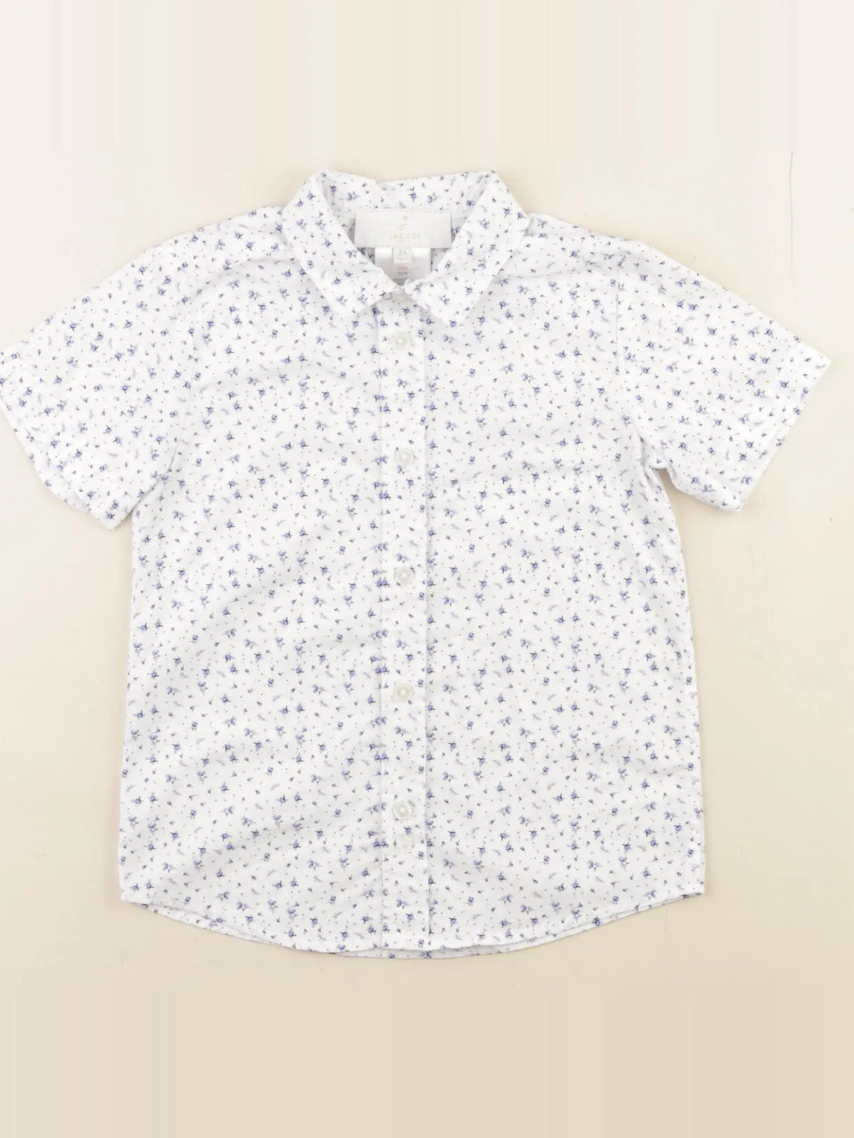 Jacadi - chemise blanc, bleu - 3 ans
