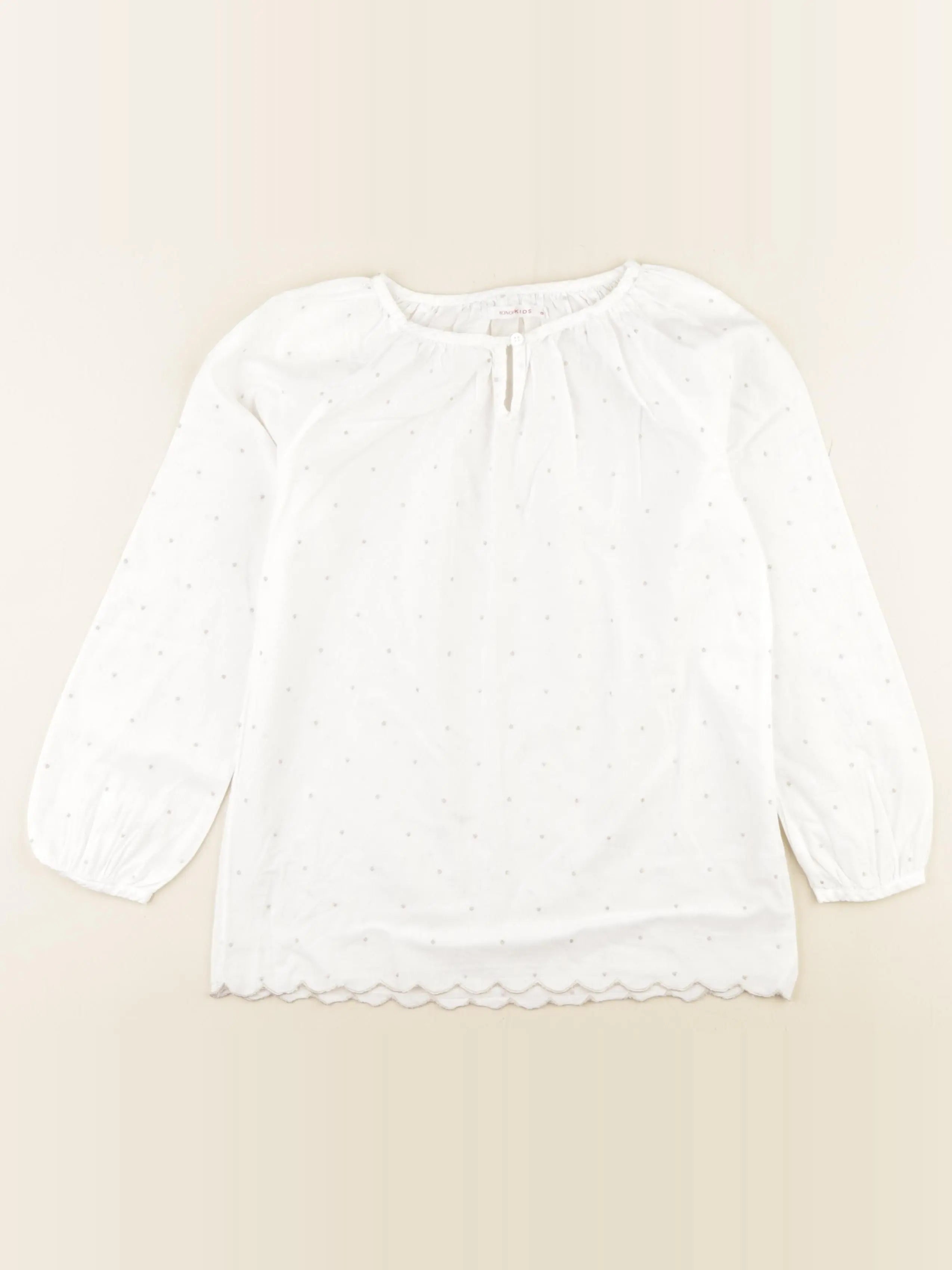 Monoprix - blouse blanc - 8 ans