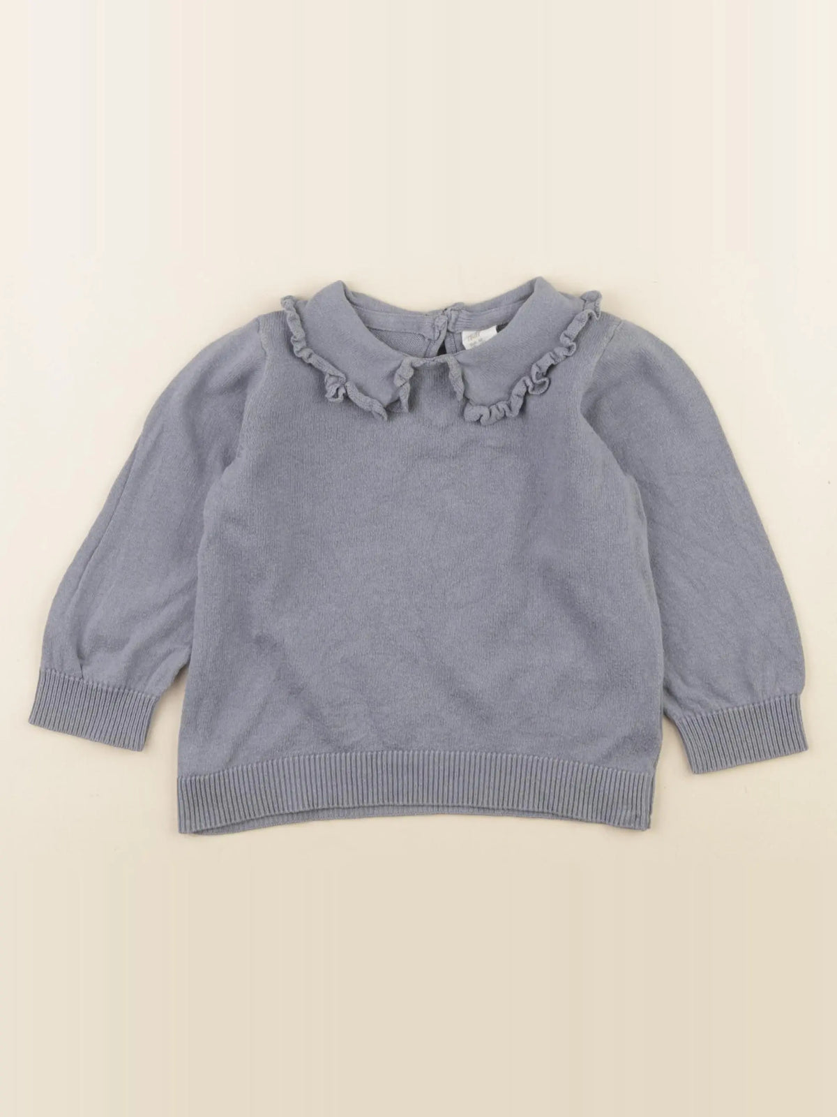 H&M - pull bleu - 12 mois