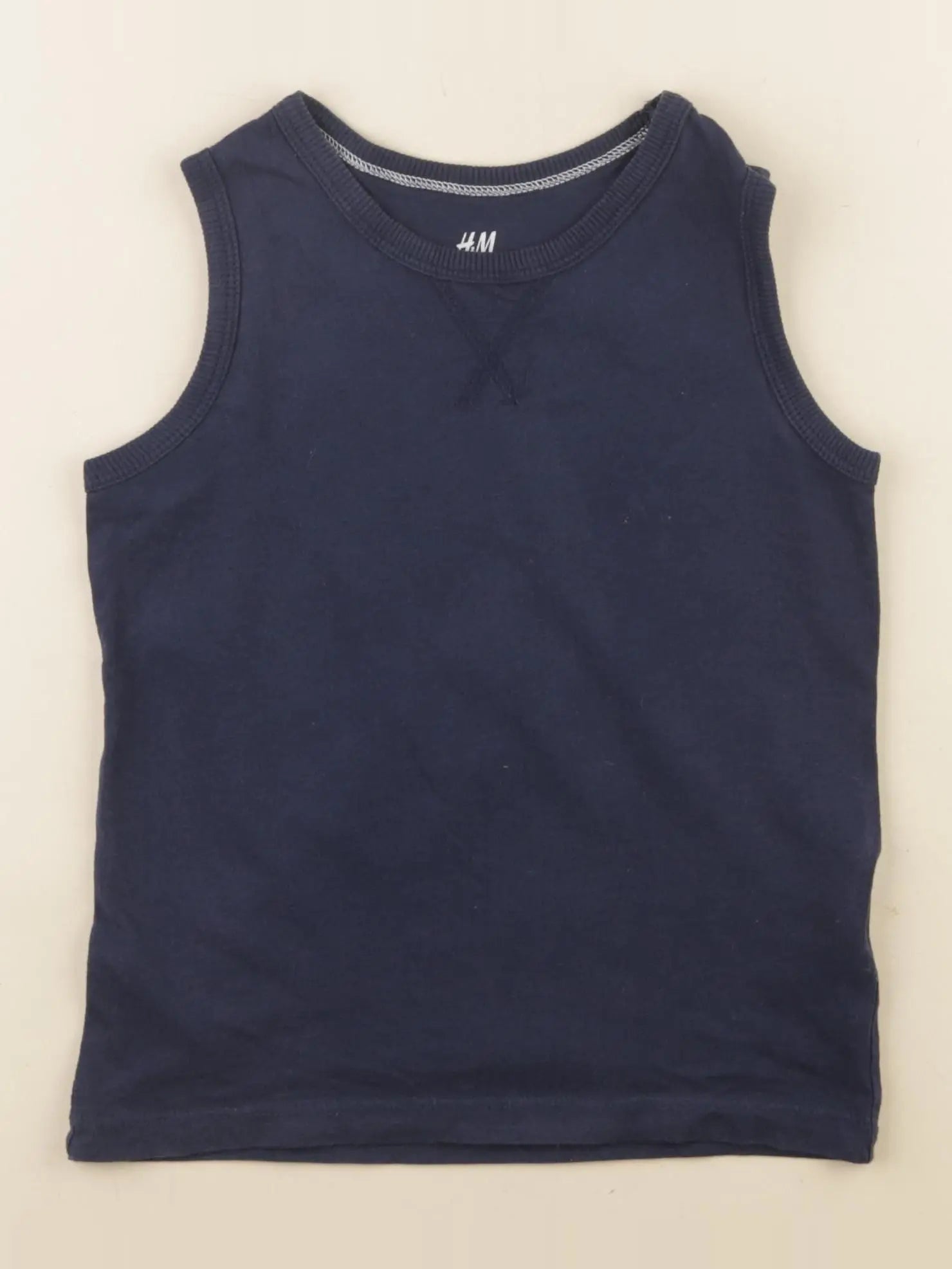 H&M - débardeur bleu - 2/4 ans