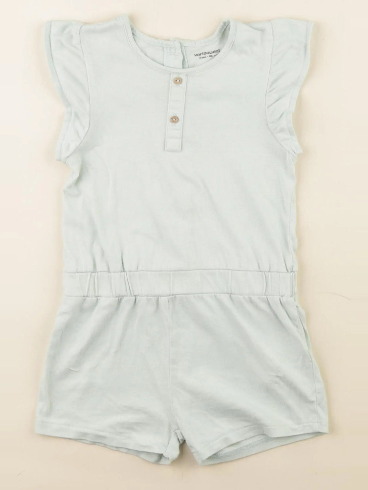 Vertbaudet - combinaison vert - 2 ans