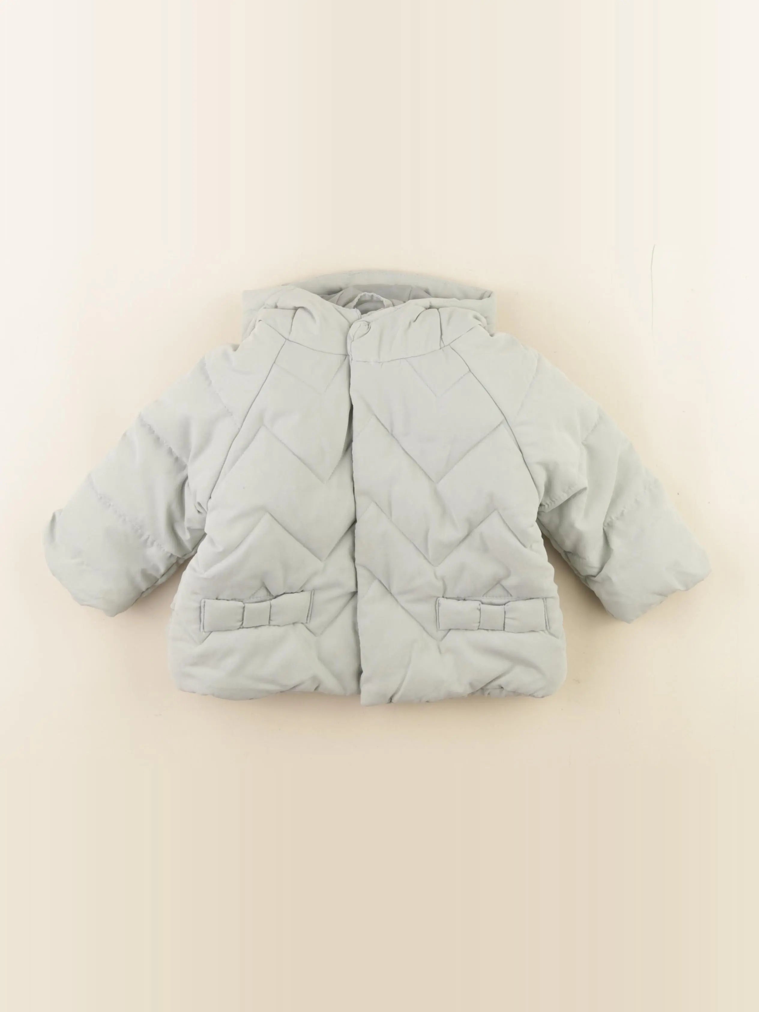 Vertbaudet - doudoune vert - 9 mois