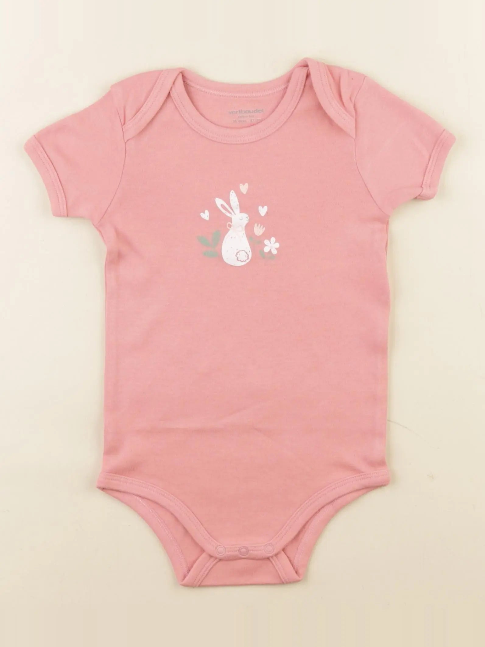 Vertbaudet - body rose - 36 mois