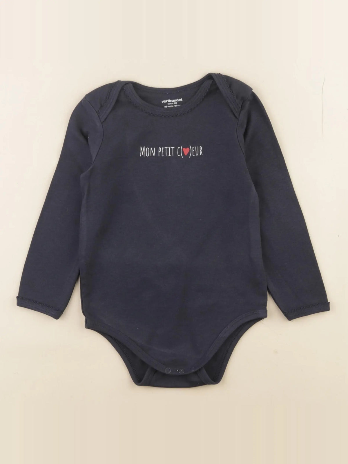 Vertbaudet - body bleu - 36 mois