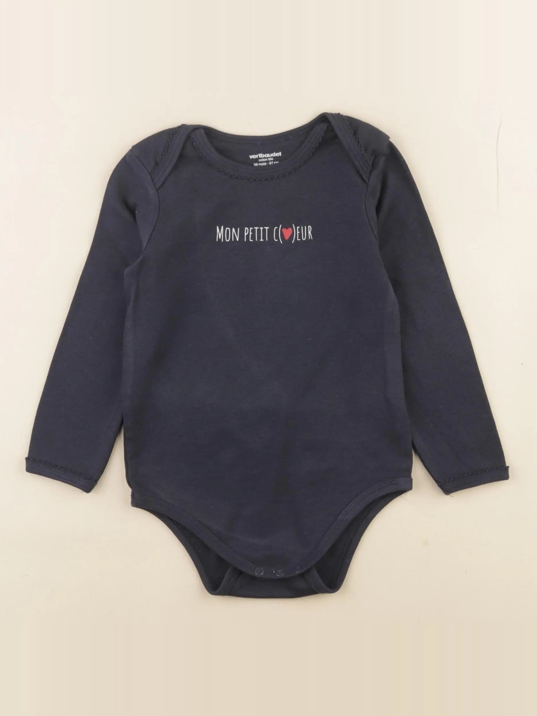 Vertbaudet - body bleu - 36 mois