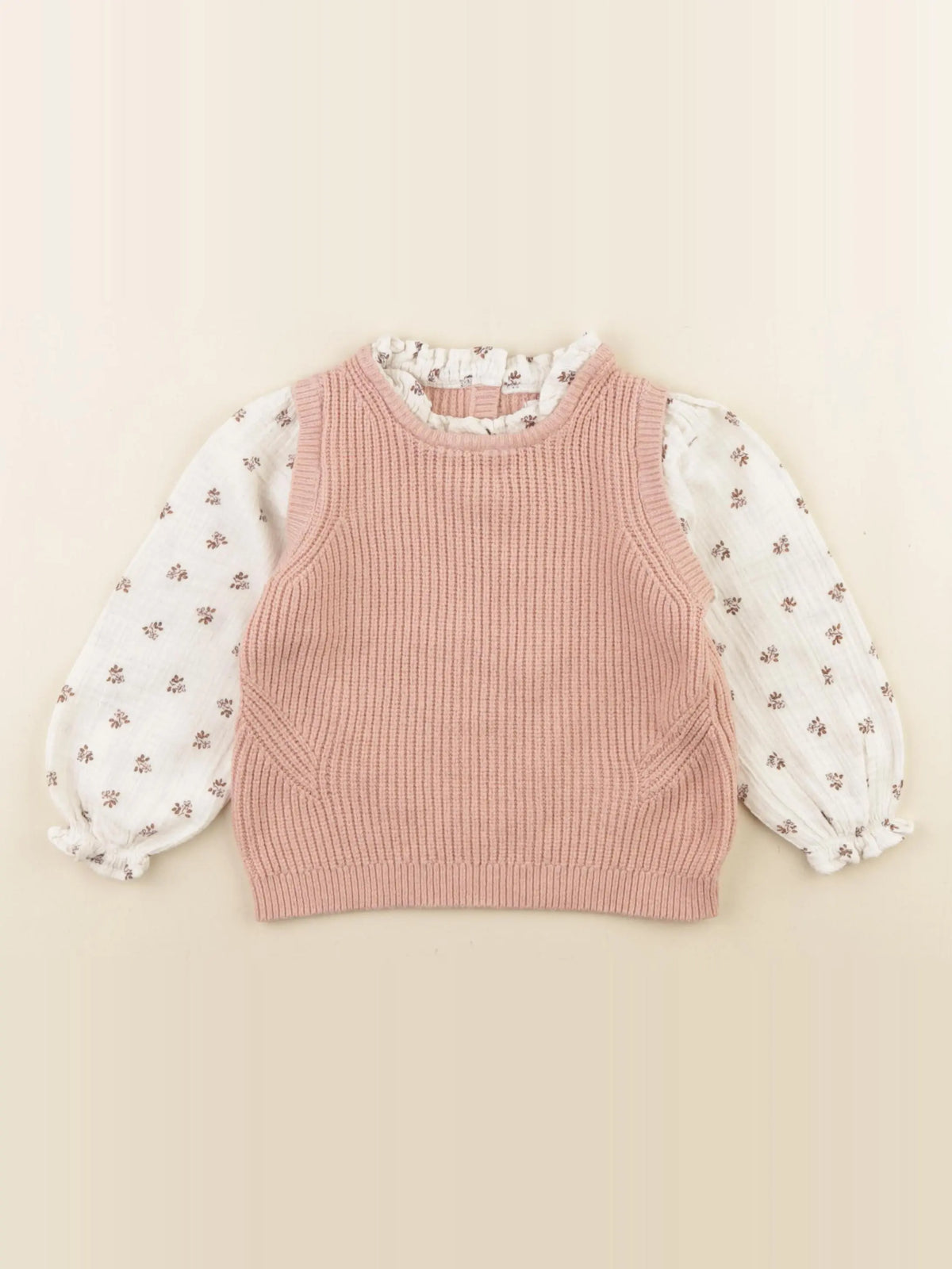 Vertbaudet - pull rose - 24 mois