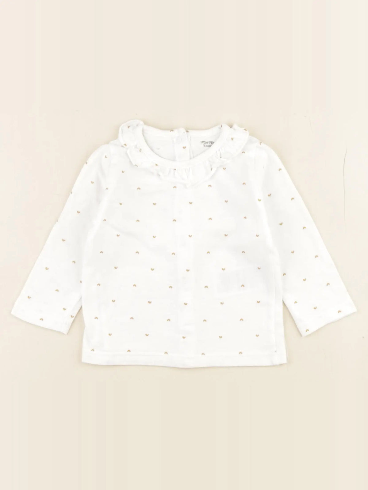 Vertbaudet - tee-shirt blanc - 6 mois