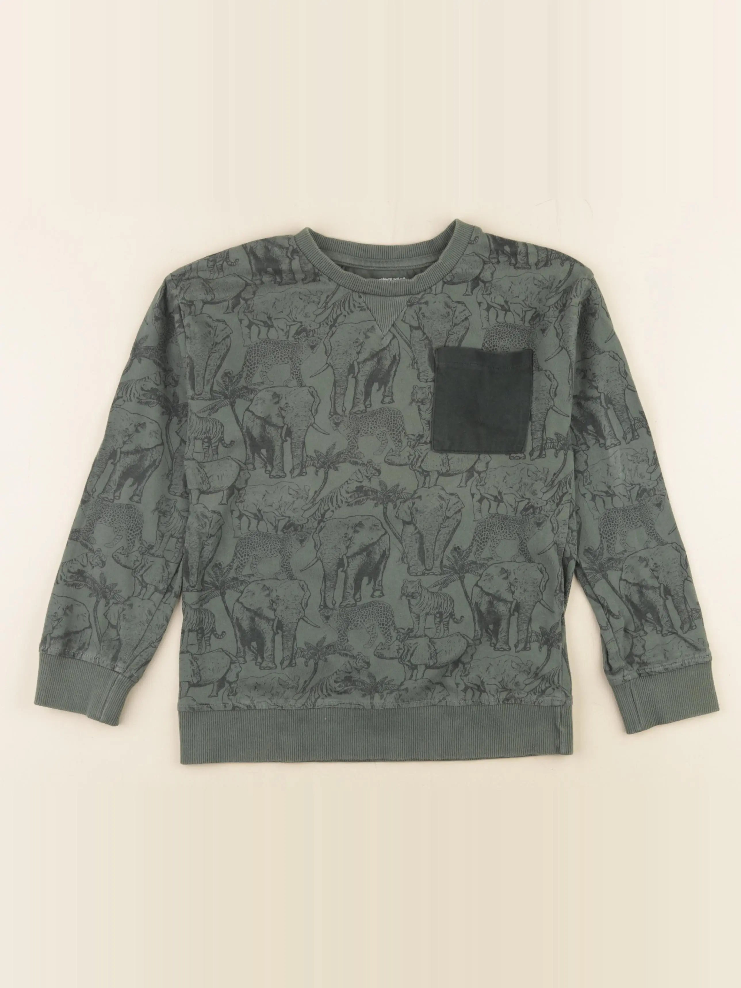 Vertbaudet - tee-shirt vert - 8 ans