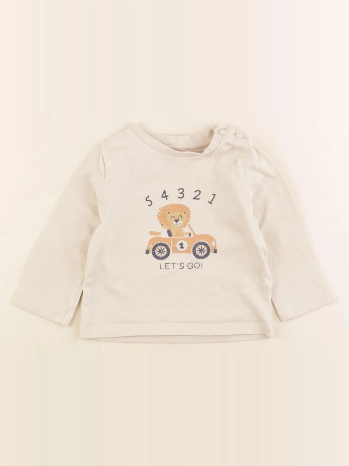 Vertbaudet - tee-shirt marron - 9 mois