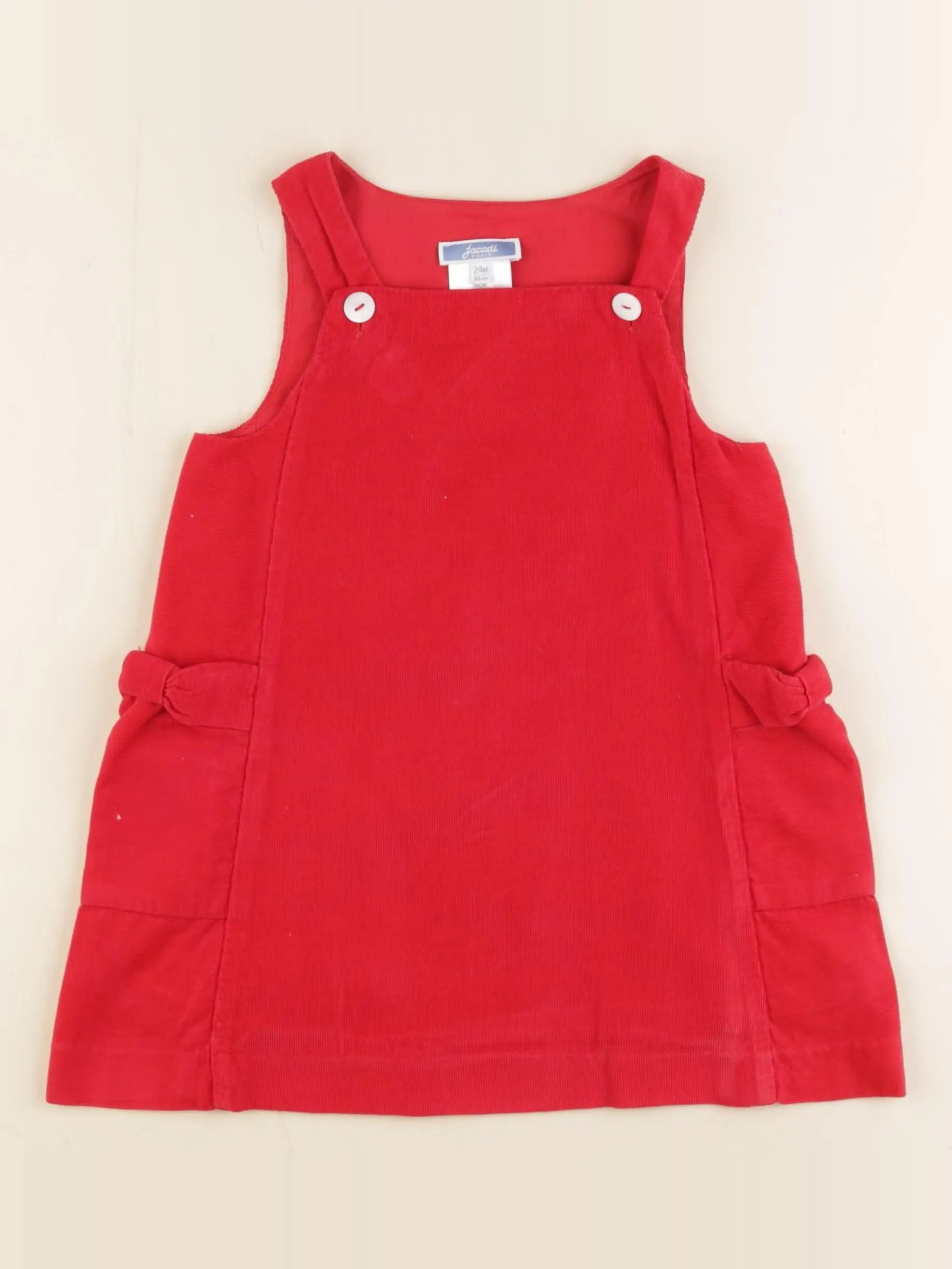 Jacadi - robe rouge - 24 mois