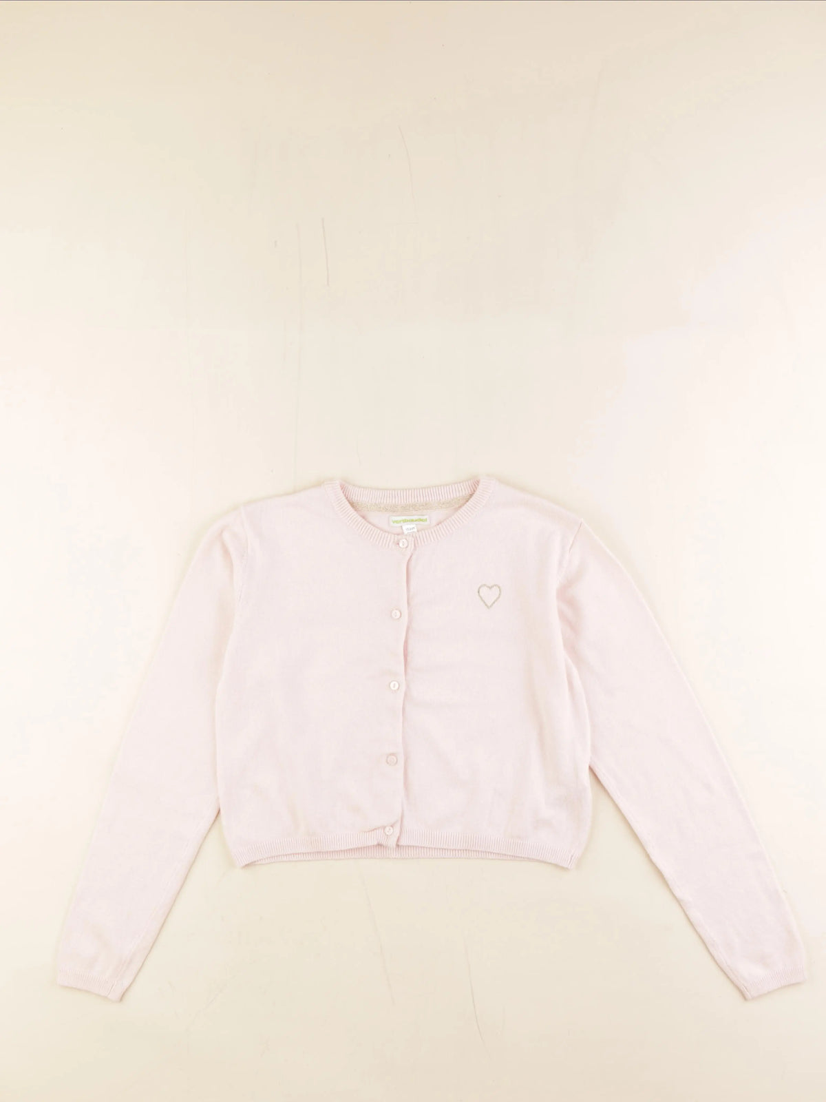 Vertbaudet - gilet rose - 12 ans