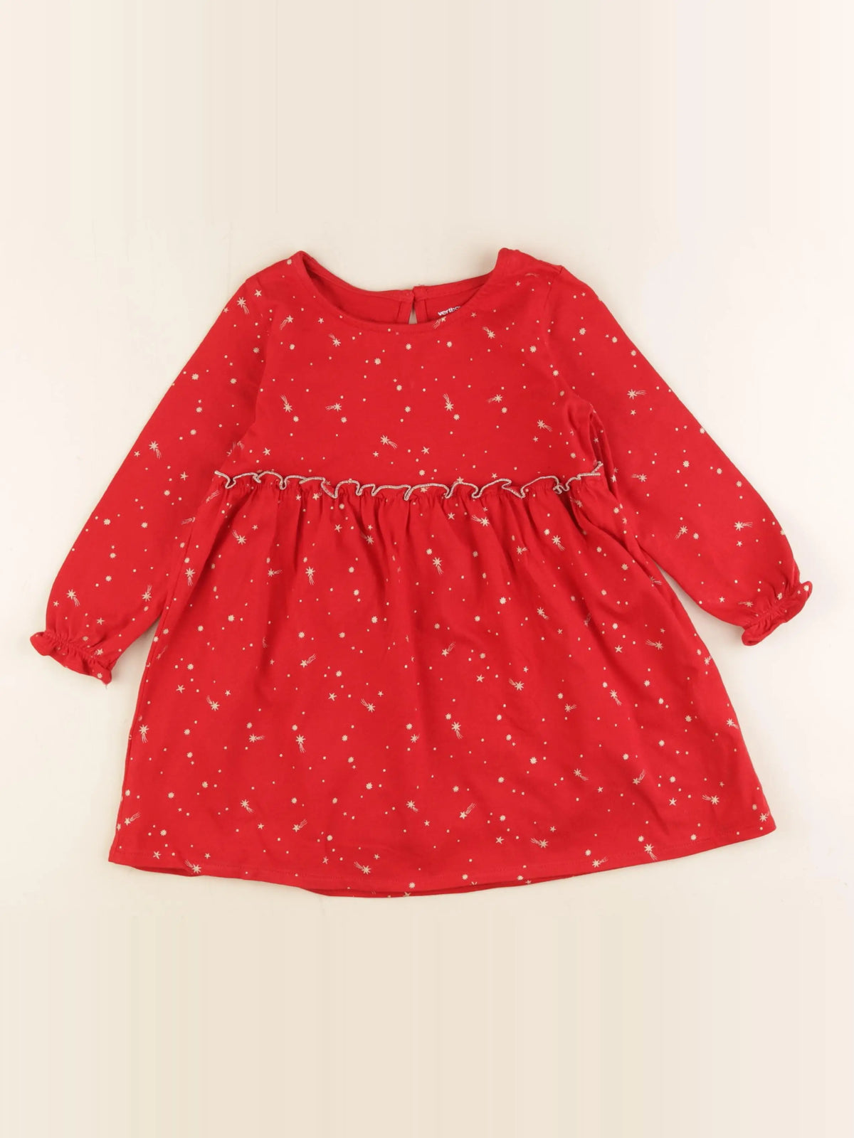 Vertbaudet - robe rouge - 3 ans