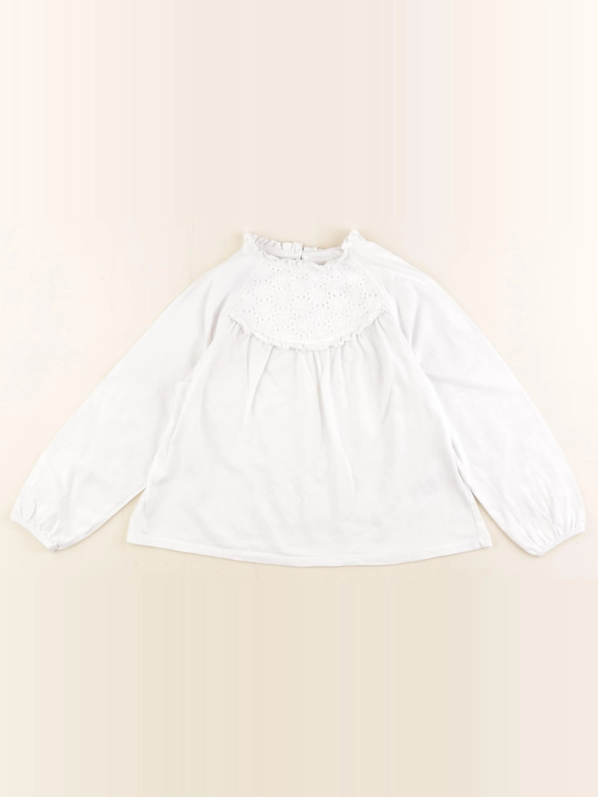 Vertbaudet - tee-shirt blanc - 6 ans