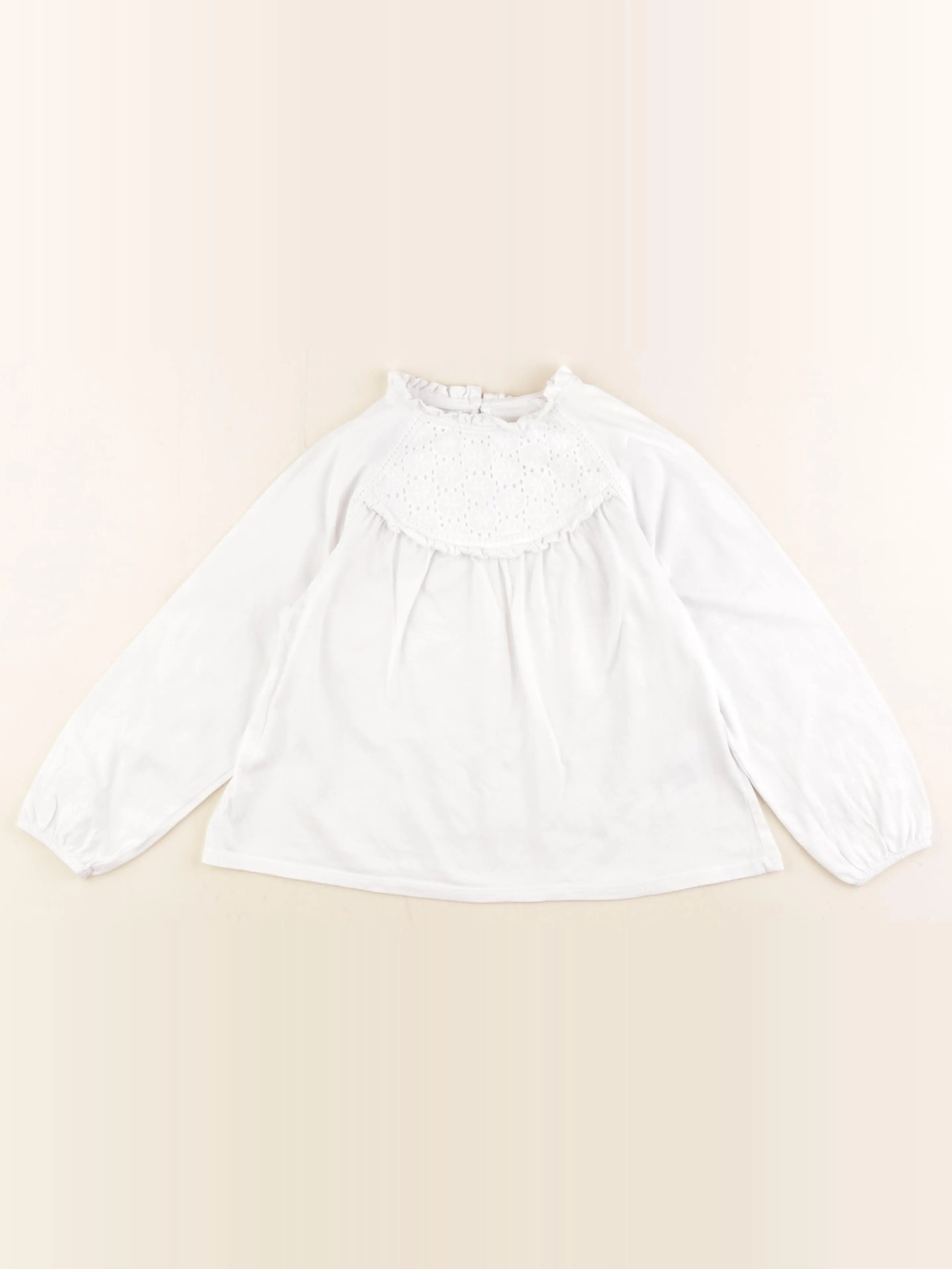 Vertbaudet - tee-shirt blanc - 6 ans