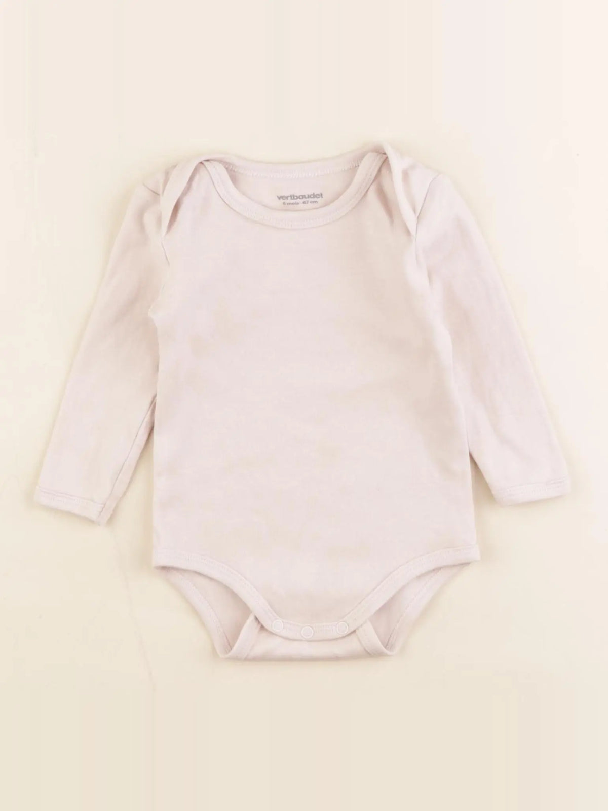 Vertbaudet - body rose - 6 mois