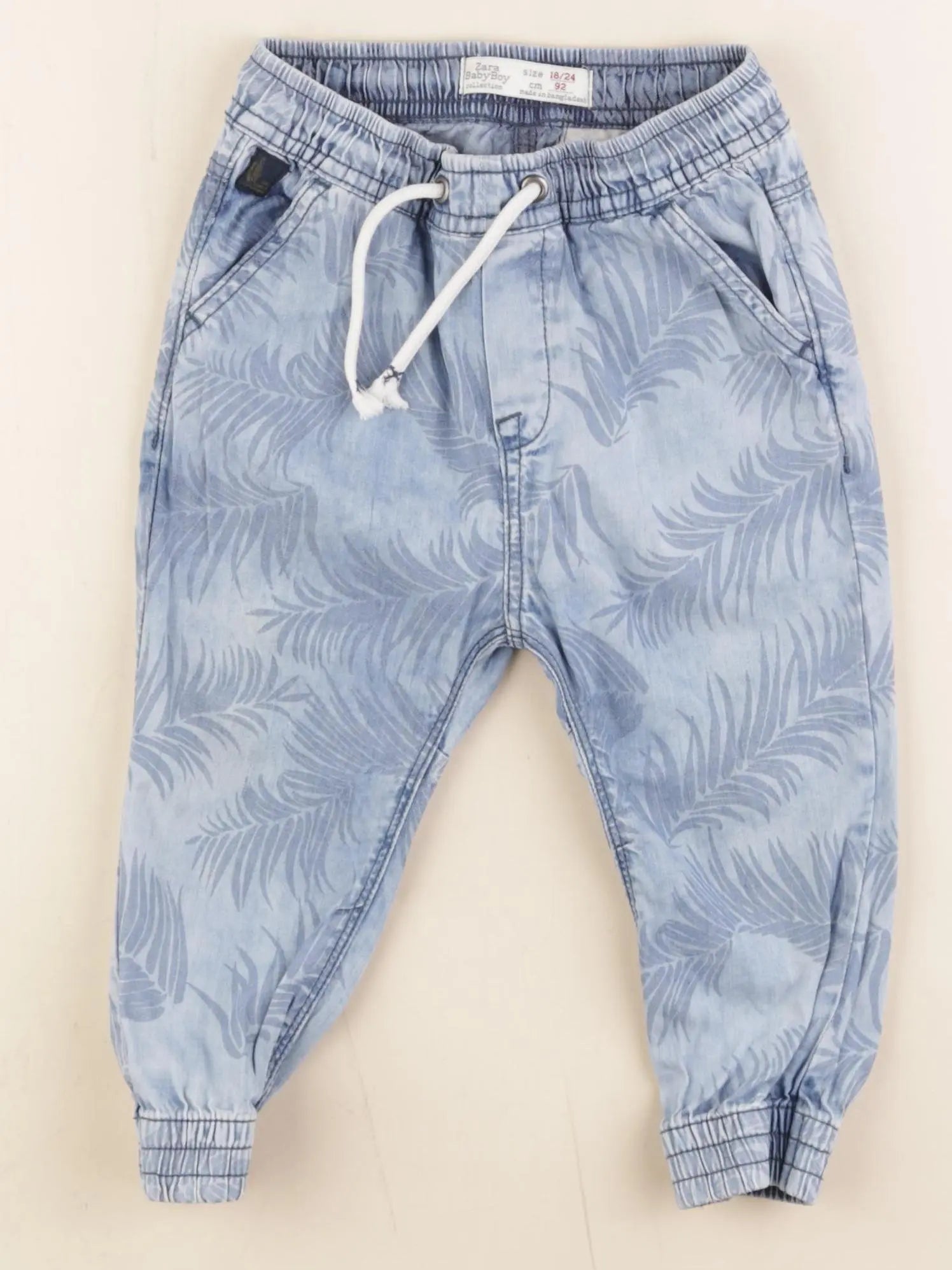 Zara - pantalon bleu - 18/24 mois